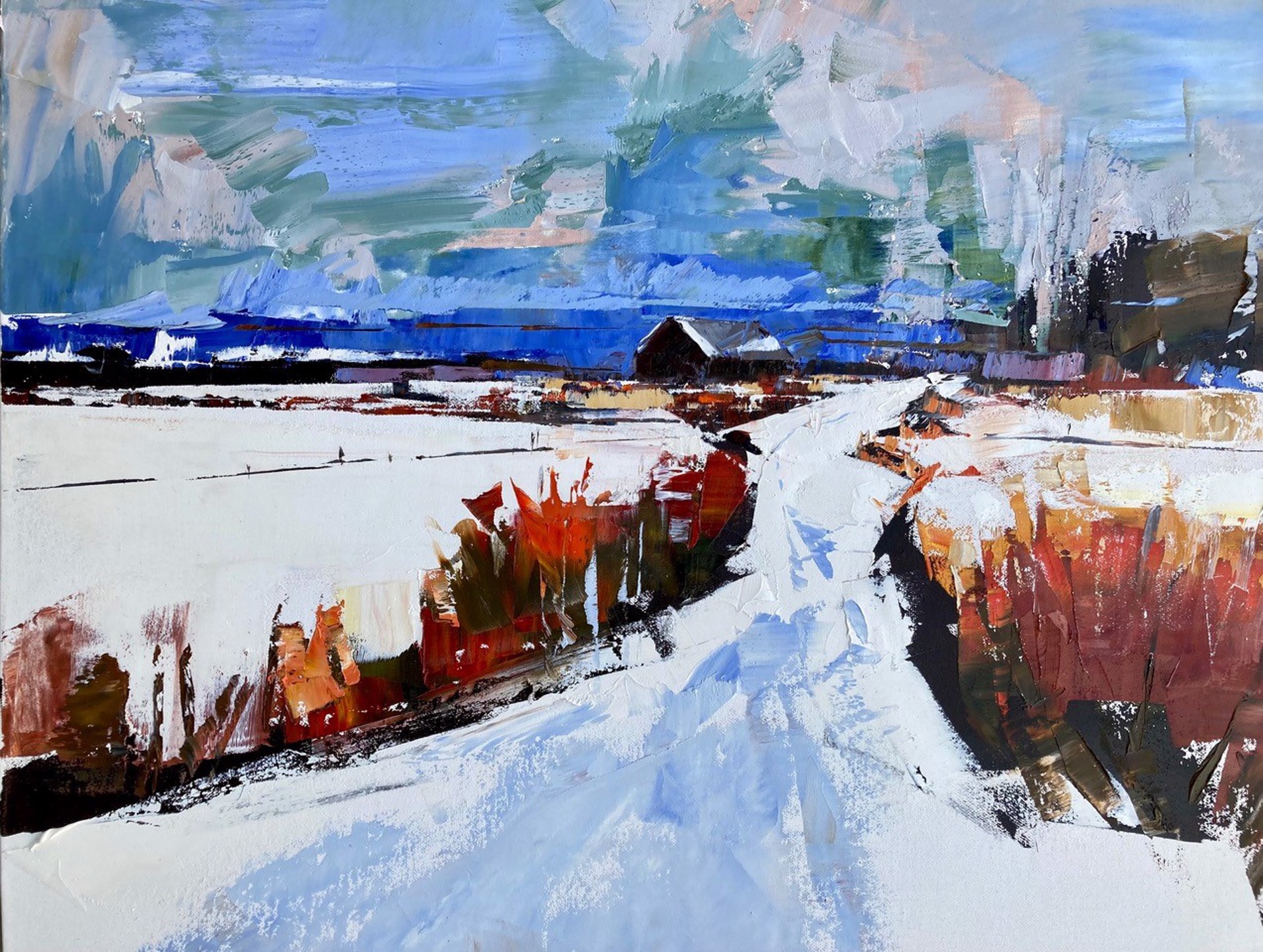 Winters Path by Sandra Pratt