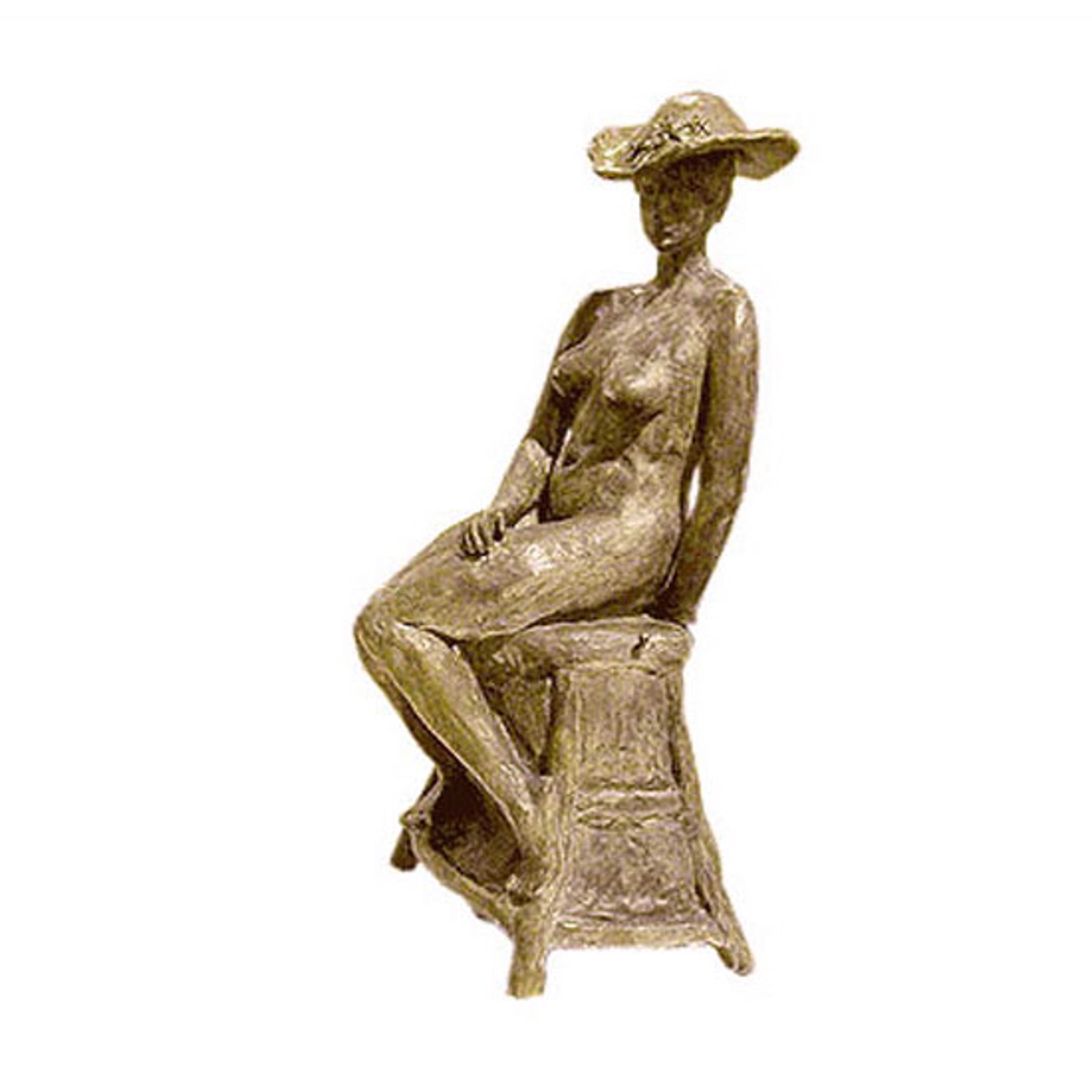 Jeune Fille avec Chapeau Fleuri après Rodin by Paula Stern