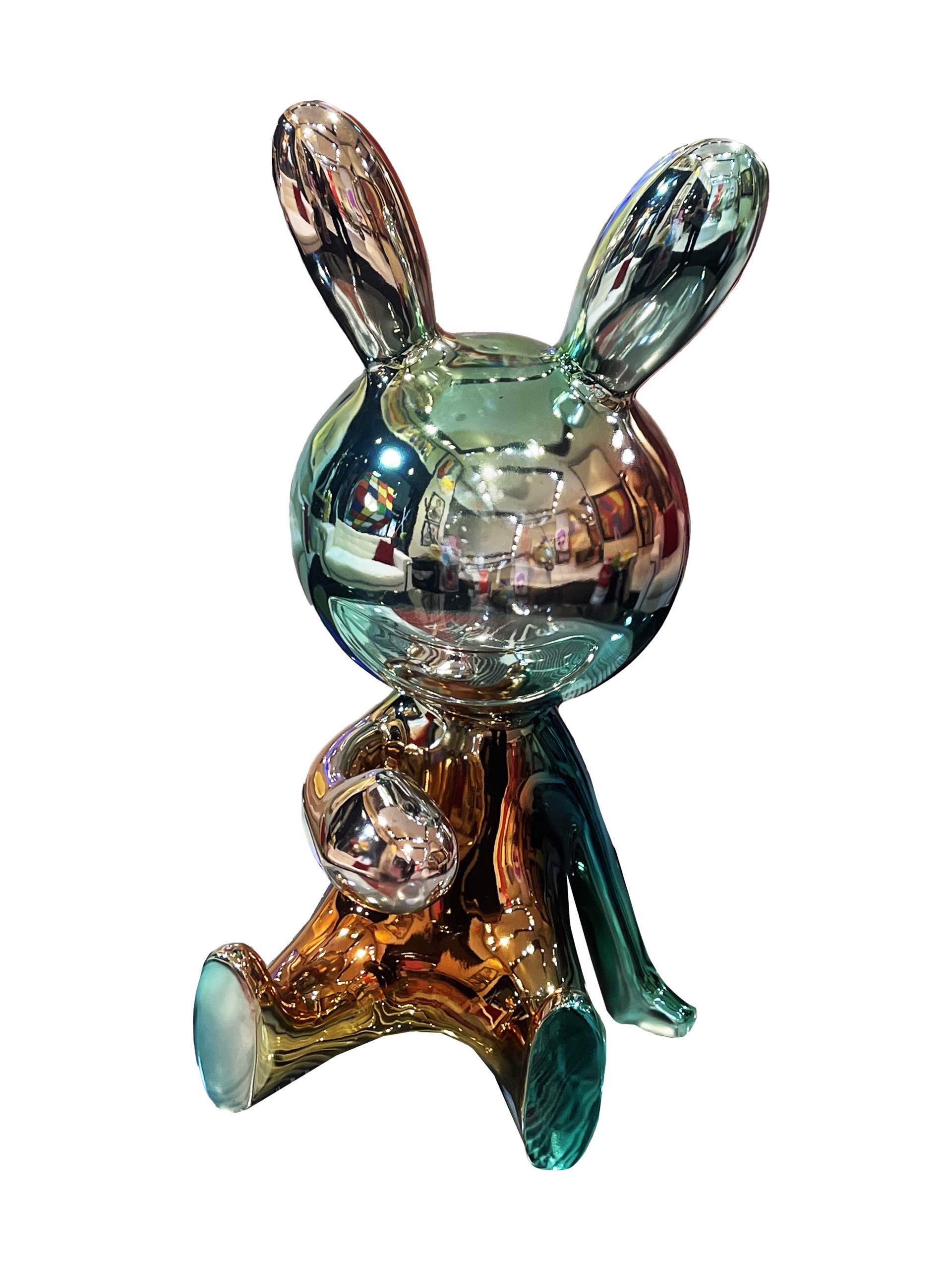 Chrome Bunny by Menashe Mashiah