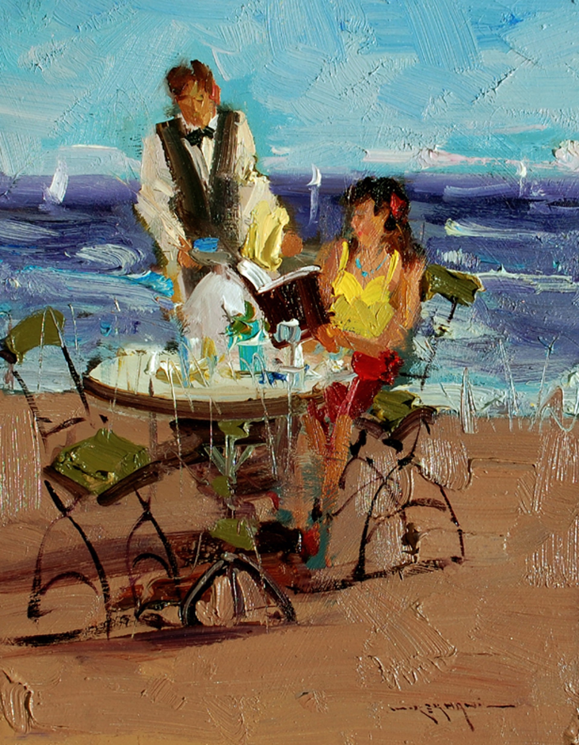 Seaside Cafe by Mostafa Keyhani