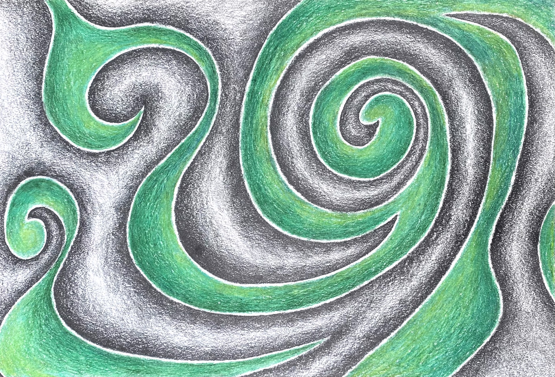 Green Swirl by Keri Norris