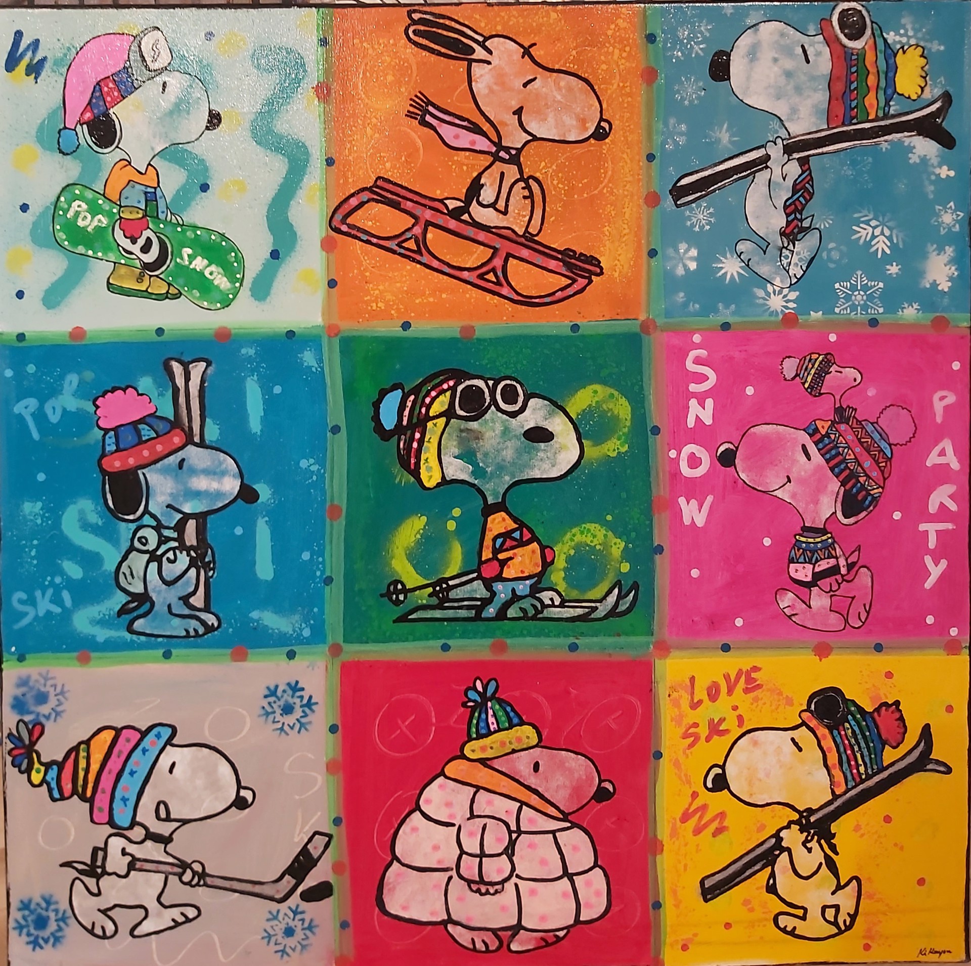 Snoopy By 9 Ski by Kikayou