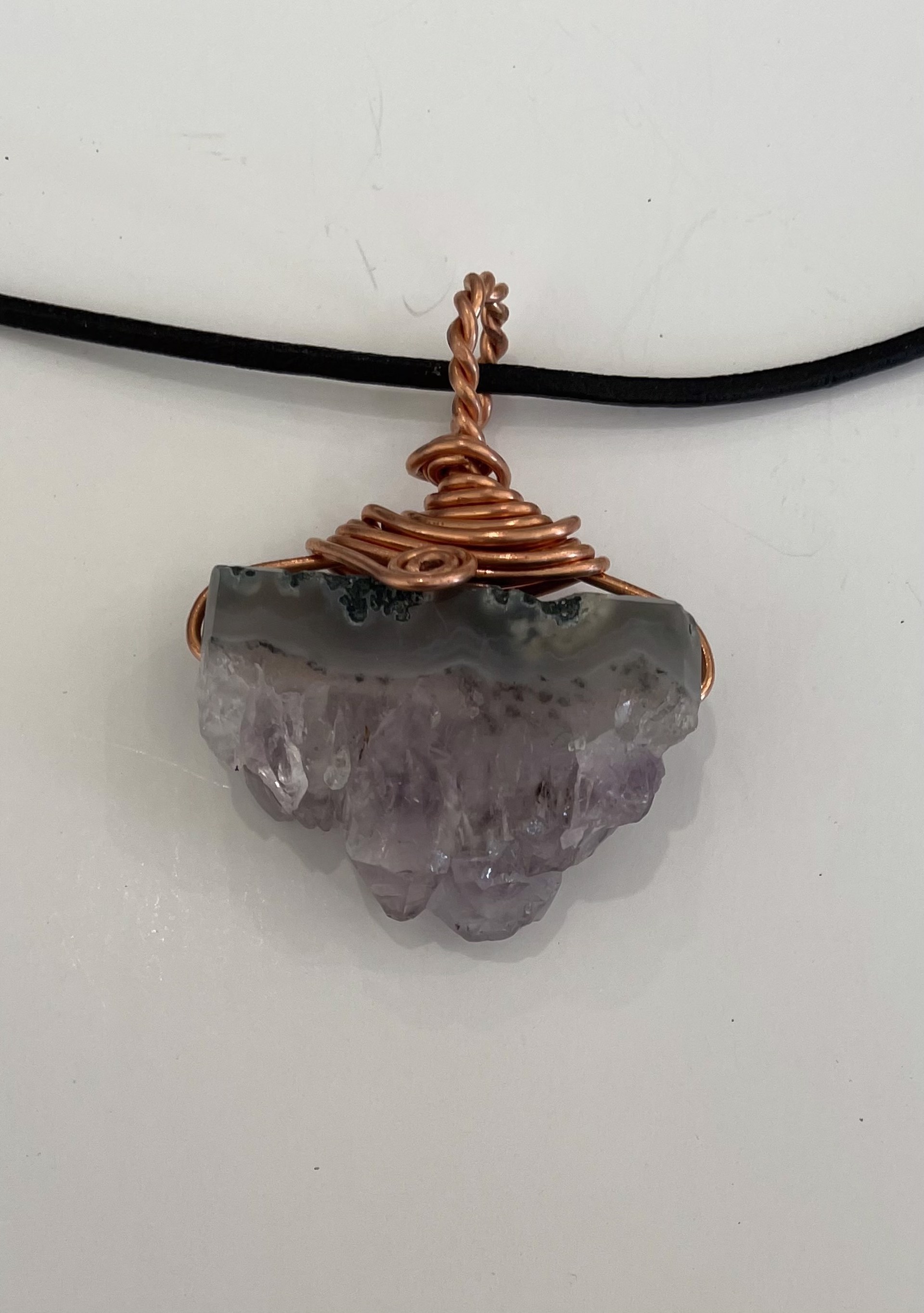 Amethyst and Copper Necklace by Emelie Hebert