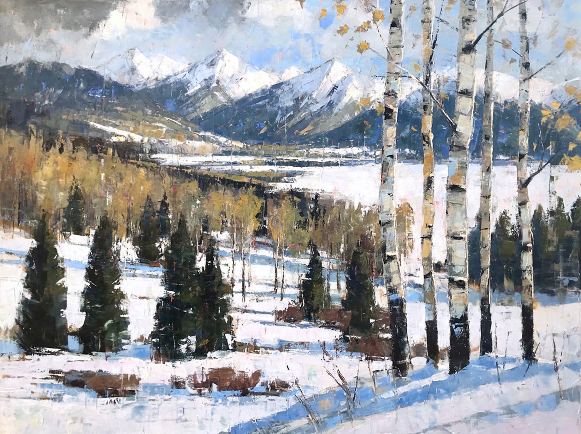 Lake Dillon Snow by Perry Brown
