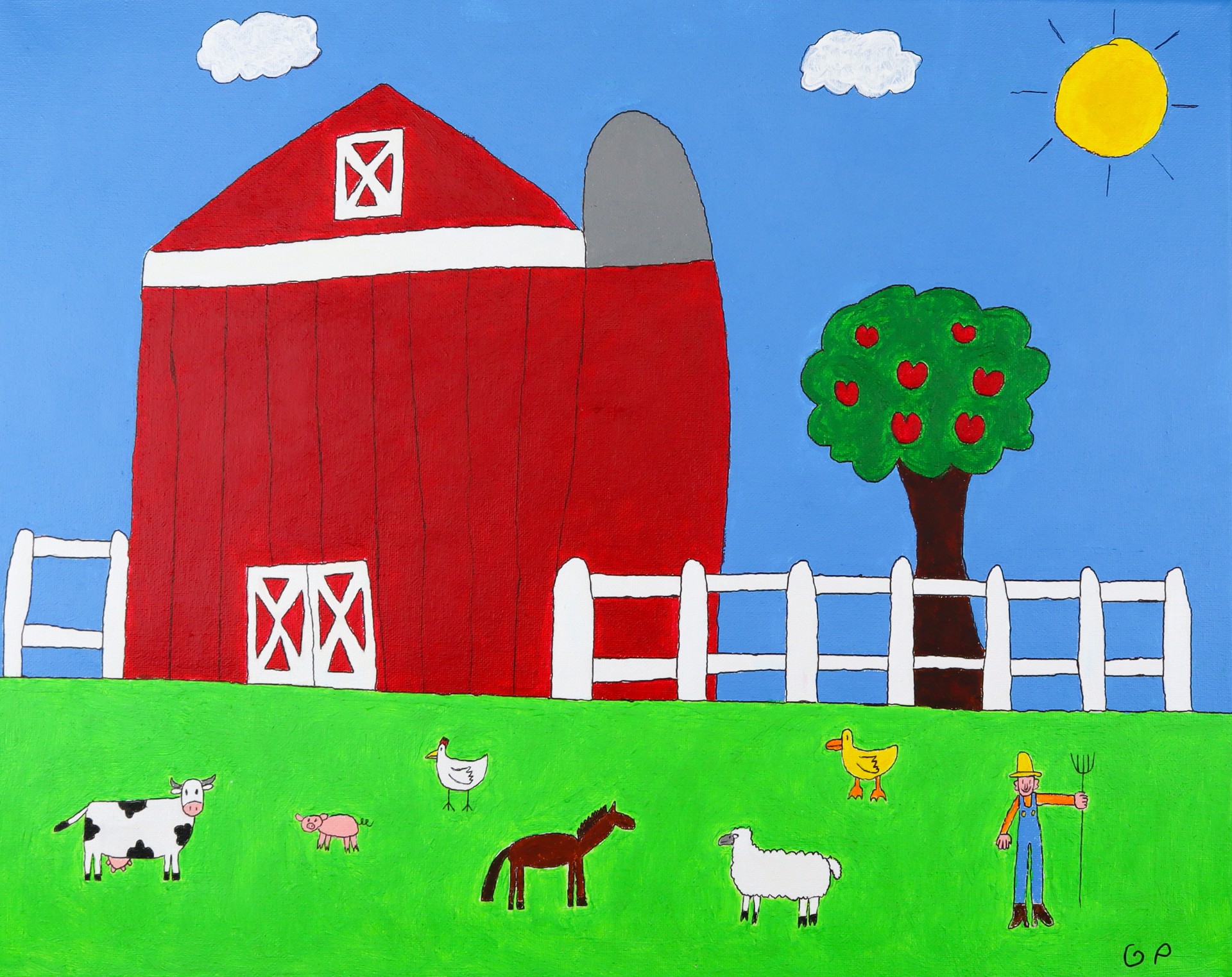 Barn Yard by Gillian Patterson
