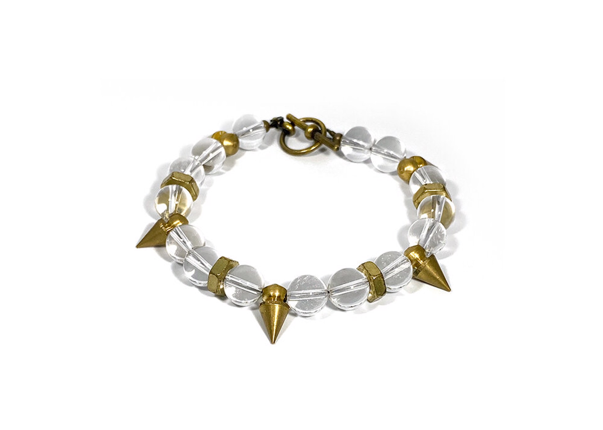3519 Rock Crystal Quartz Bracelet by Rachel Nathan