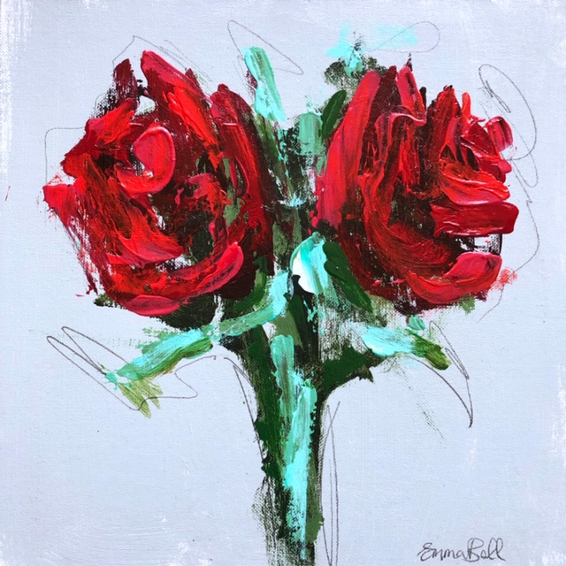Valentine Roses #3 by Emma Bell