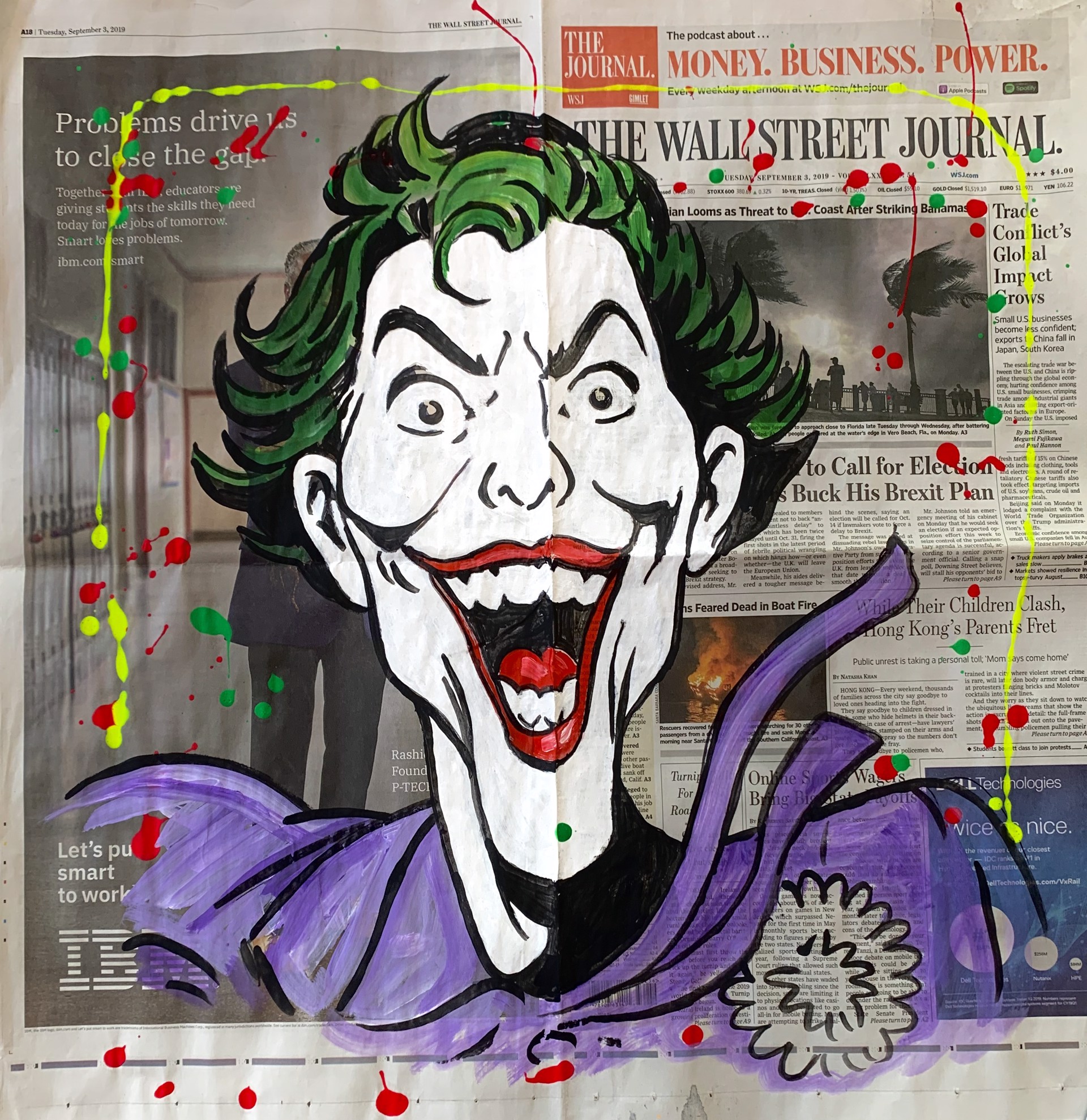 WSJ Series Joker by WSJ Series on Newspaper by Elena Bulatova