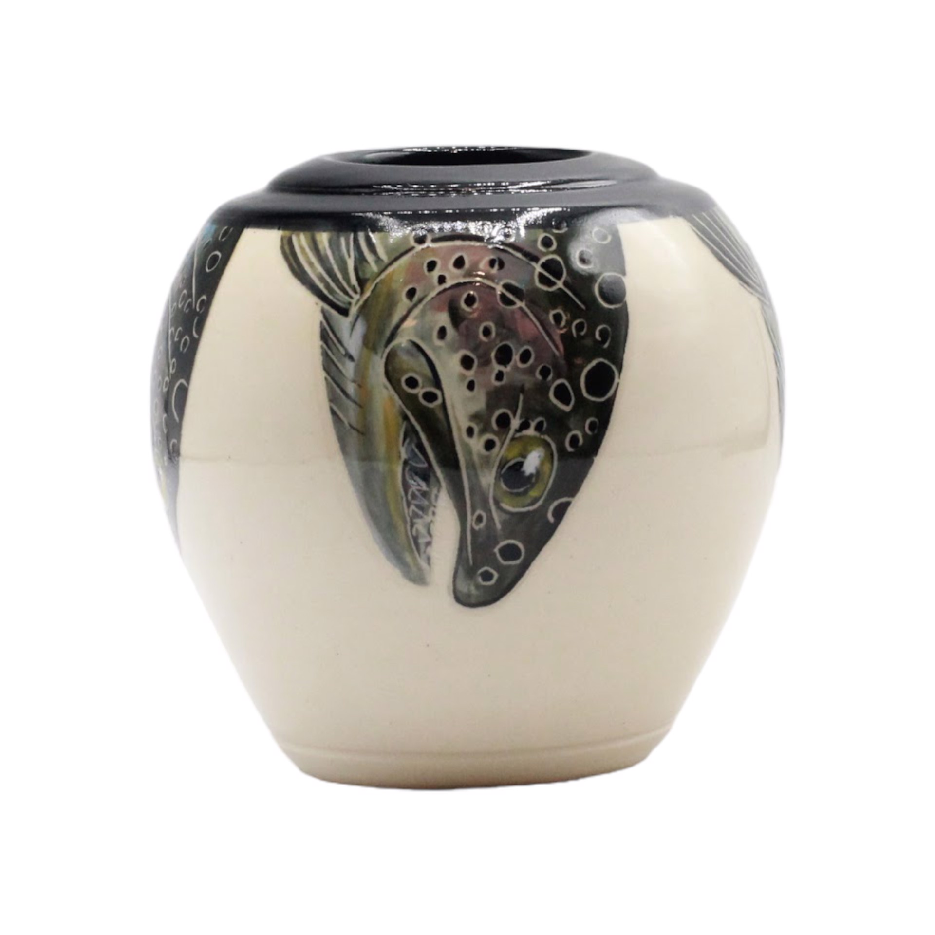 Small Trout Vase by Kim Filiaggi & Elizabeth Schowachert