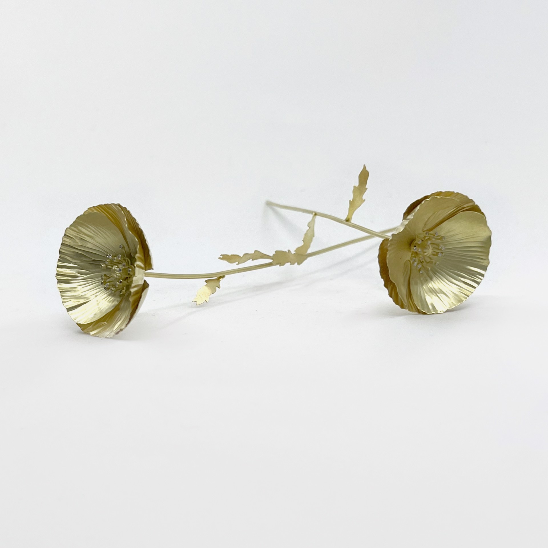 Poppy: Sculpture (Stud Earrings/Jabot Pin) by Christopher Thompson Royds