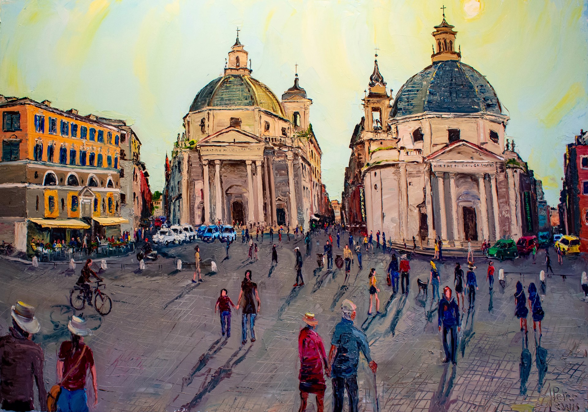 Piazza del Popolo, Roma by Peter Lewis