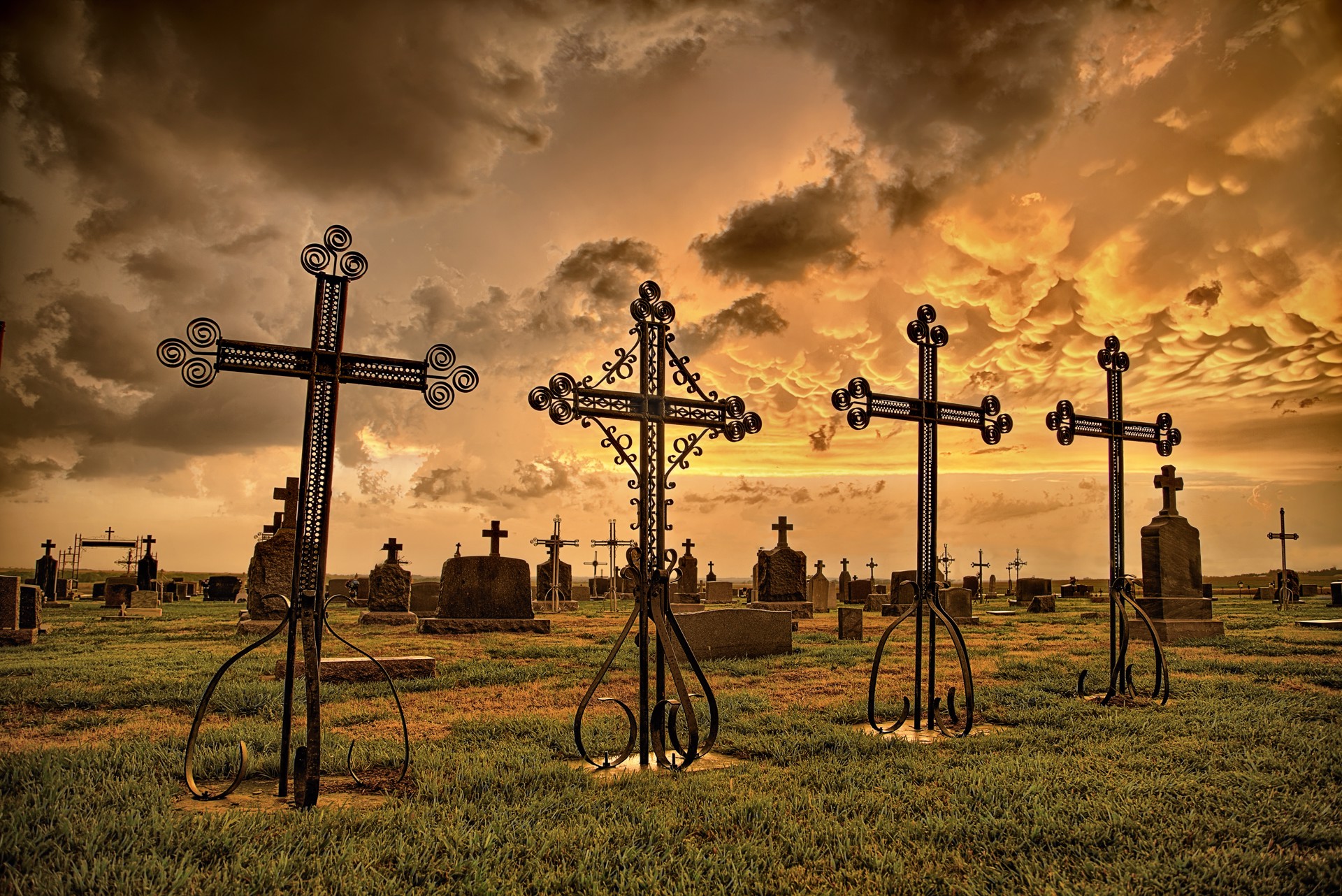 Storm Cemetary by Thomas Zimmerman