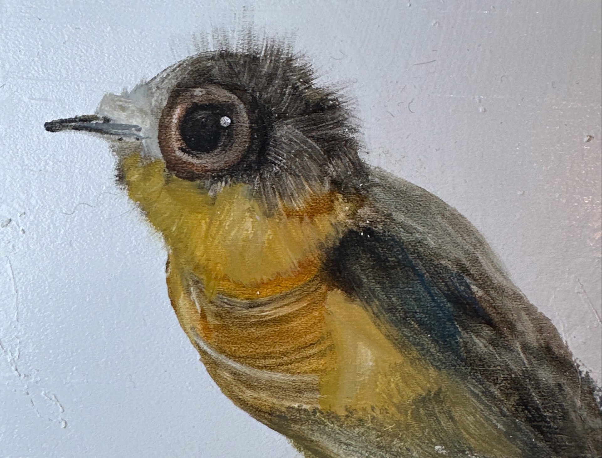 Bird Block (yellow and gray) by Diane Kilgore Condon