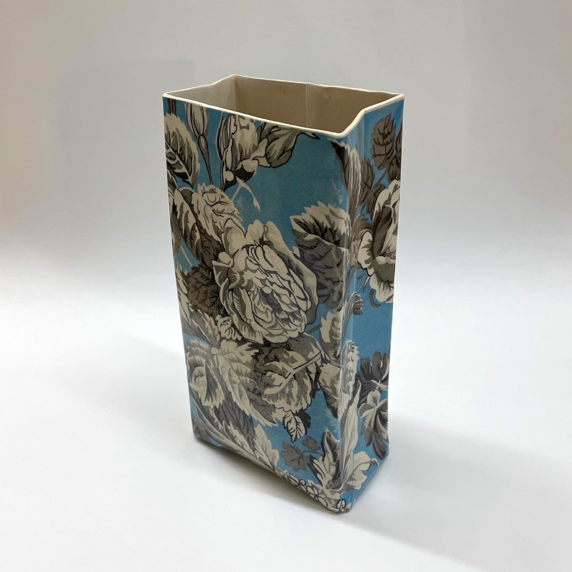 Bag with Blue Flowers by Chandra Beadleston