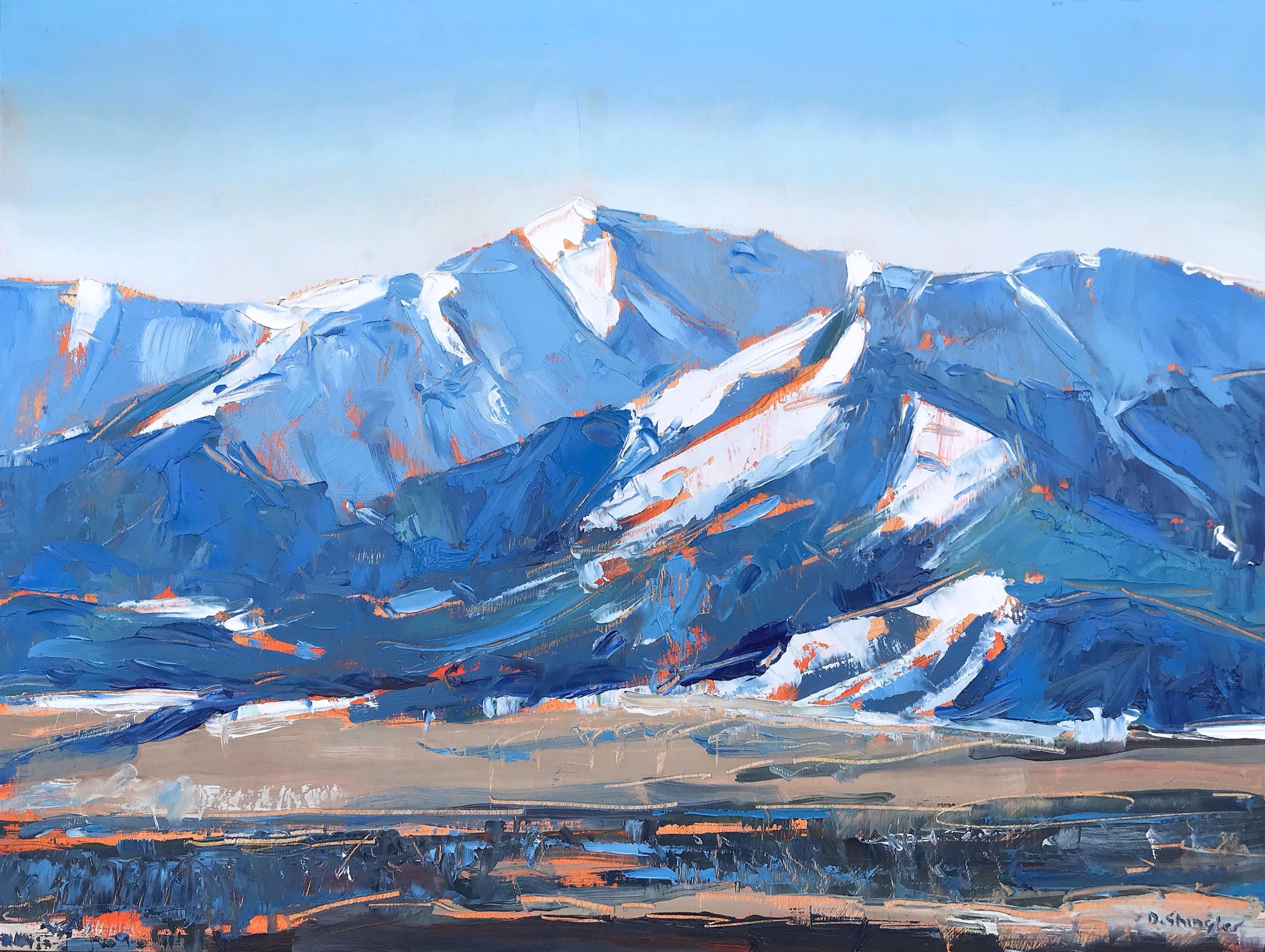 Sangre De Cristo Range, Salida Colorado by David Shingler