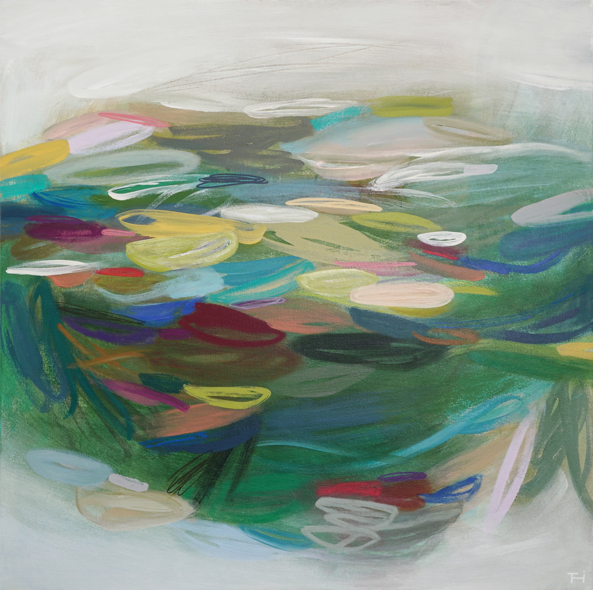 Fresh Greens I by Terri Dilling