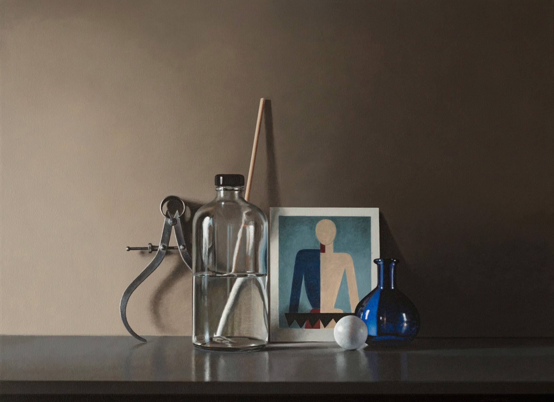 Still Life with Suprematism Figure by Guy Diehl
