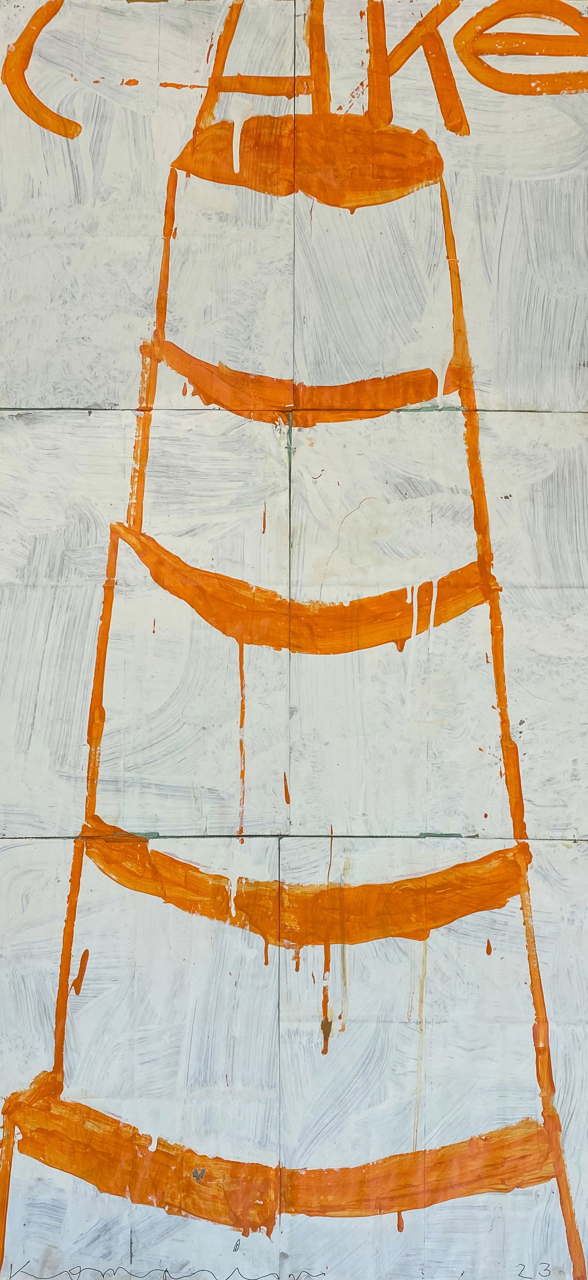 Orange on cream by Gary Komarin