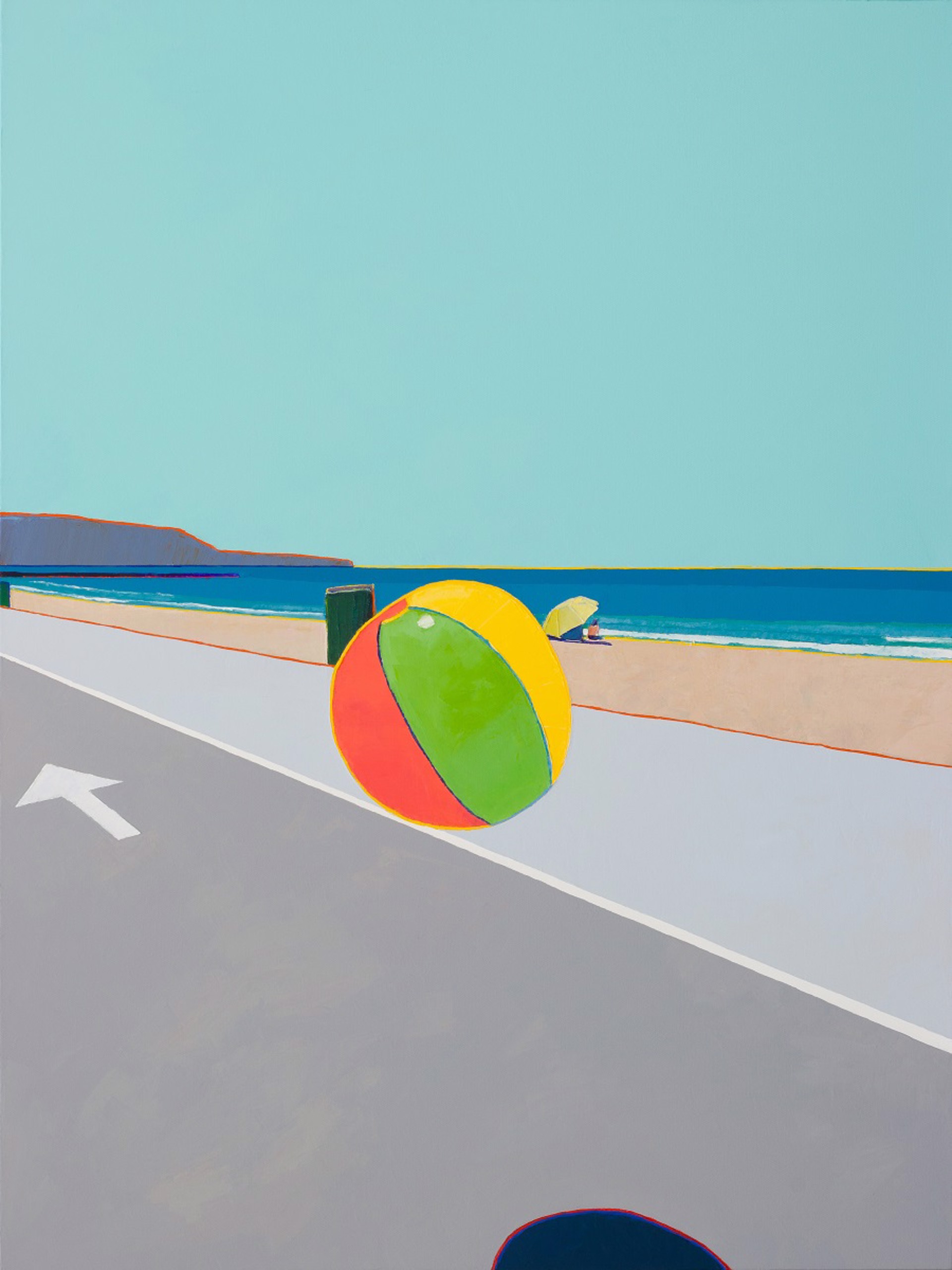 Runaway Beach Ball by Timothy Mulligan
