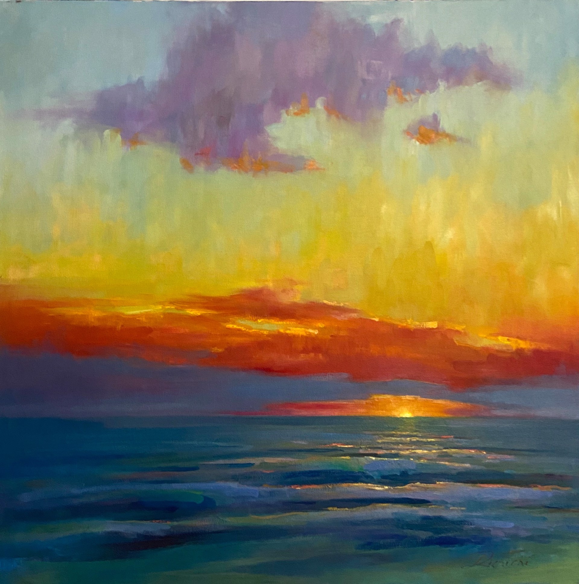 Sunset on the Gulf by Linda Richichi