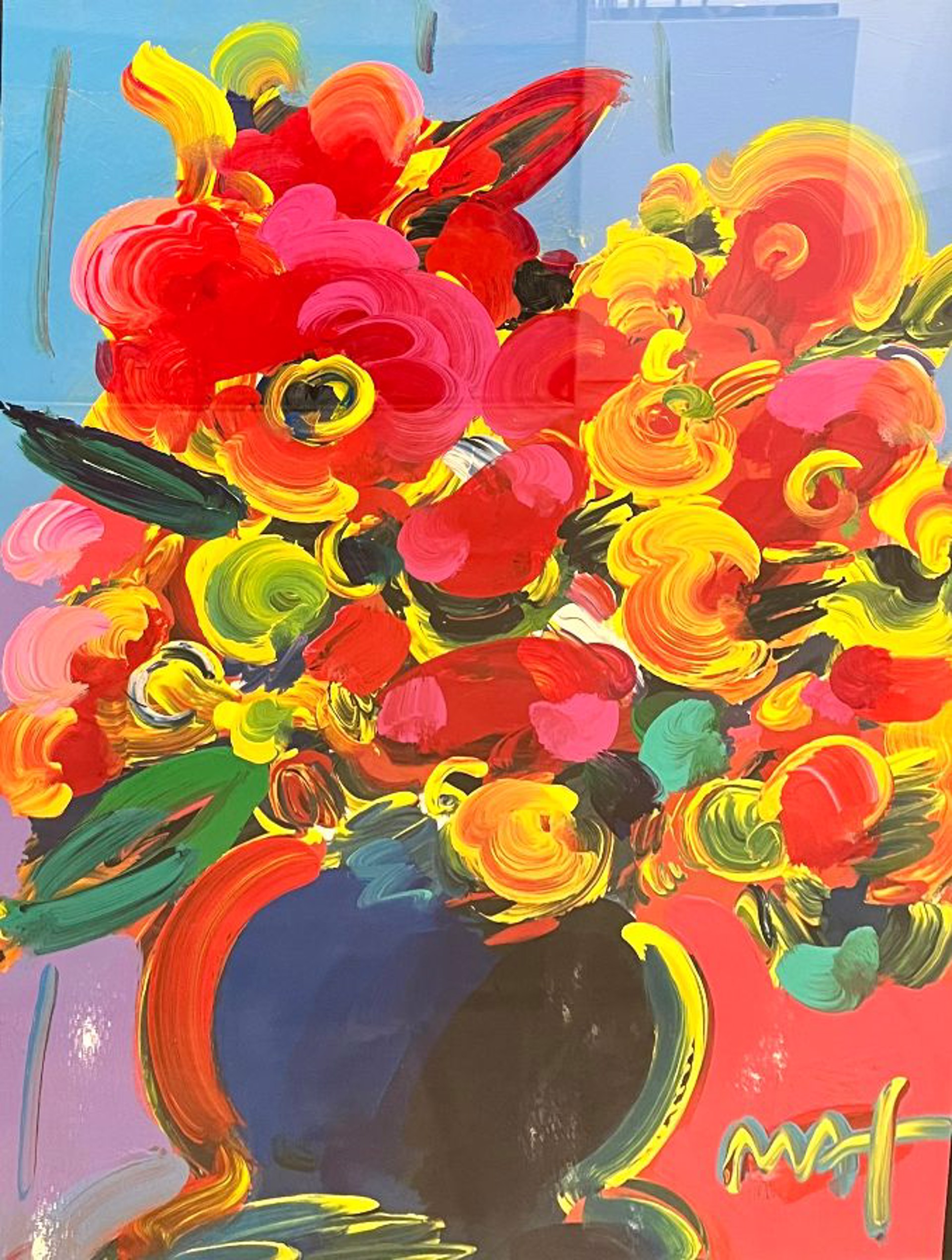 Big Red Flowers by Peter Max