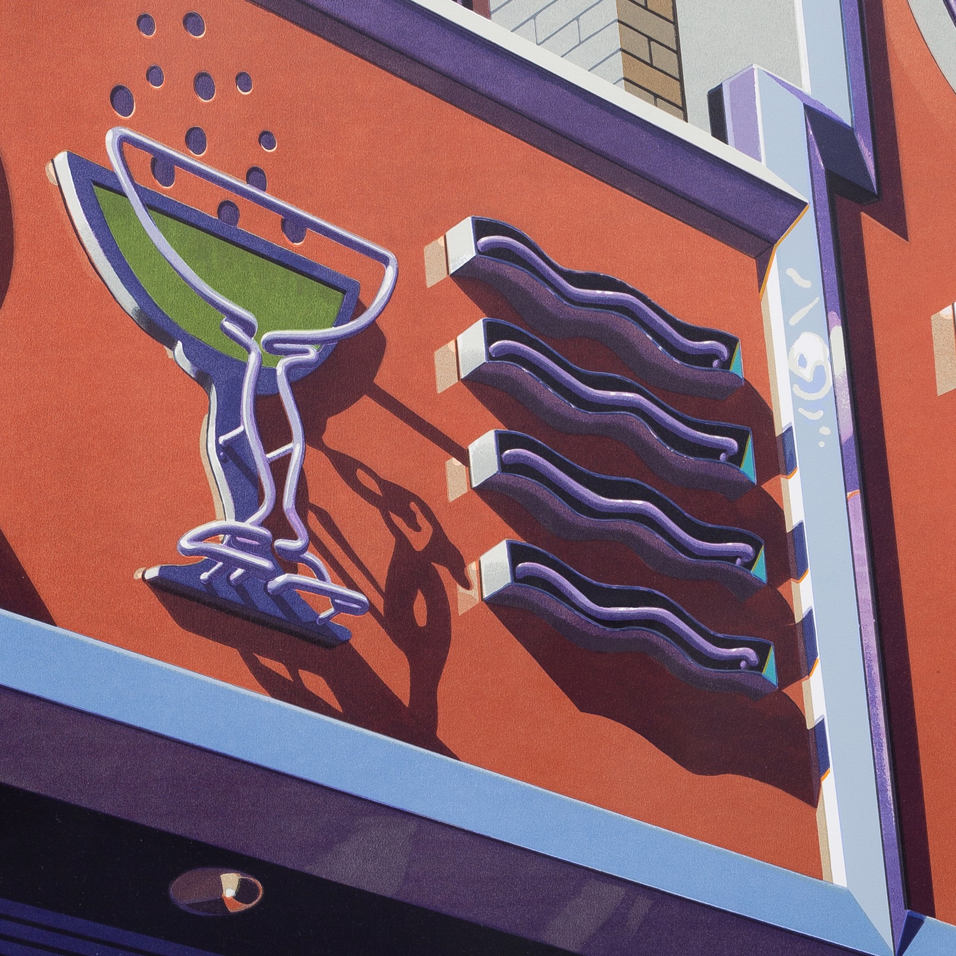 Champagne (from American Signs portfolio) by Robert Cottingham