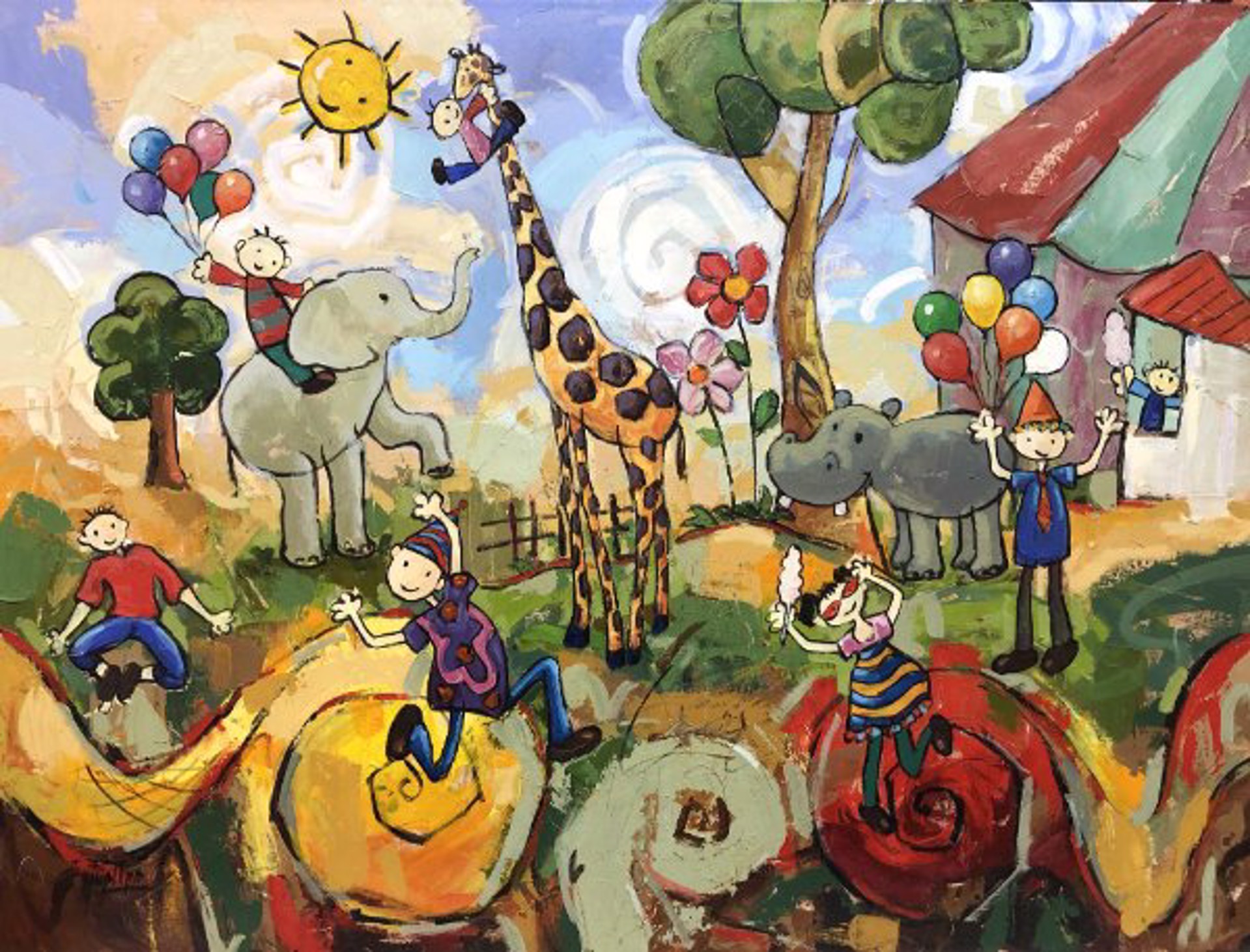 The Day The Circus Came to Town by Jose Huallpa