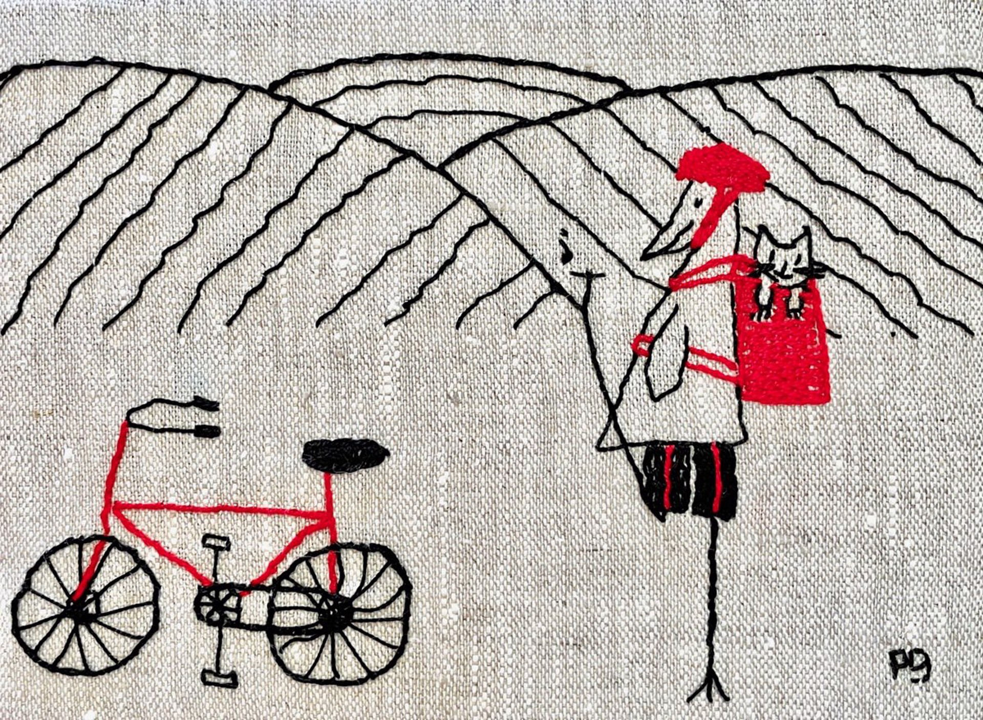 Biking the Vineyards by Peg Grady