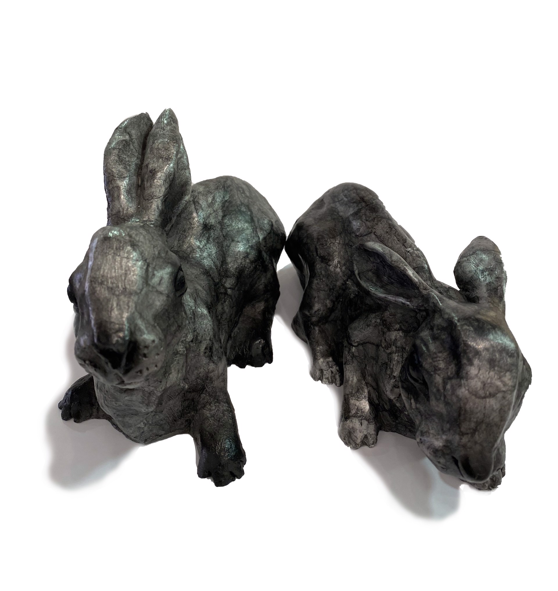 Bunnys - Pair by BRENDA LONGWORTH