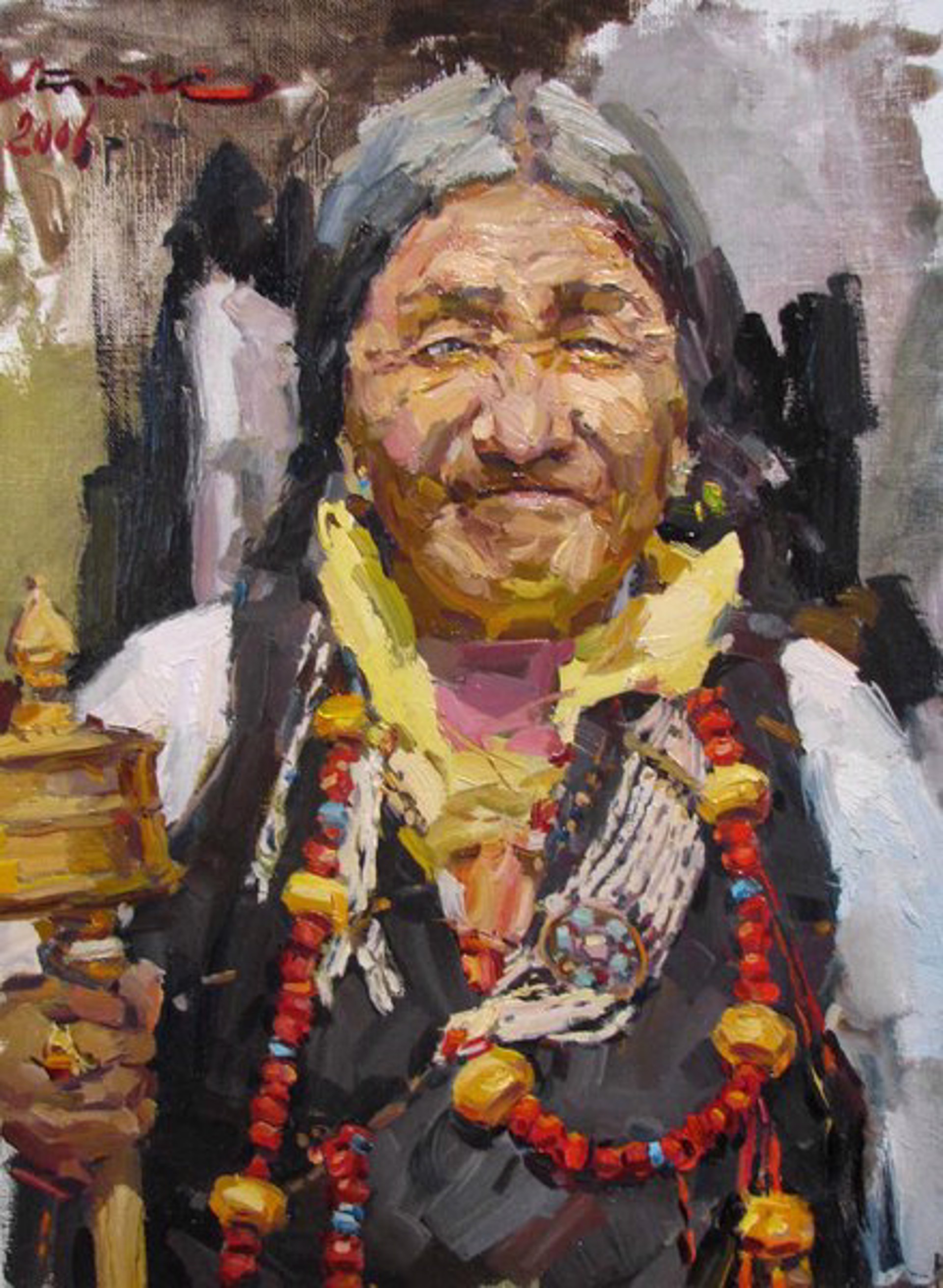 Old Tibetan Woman by Ivan Vityuk