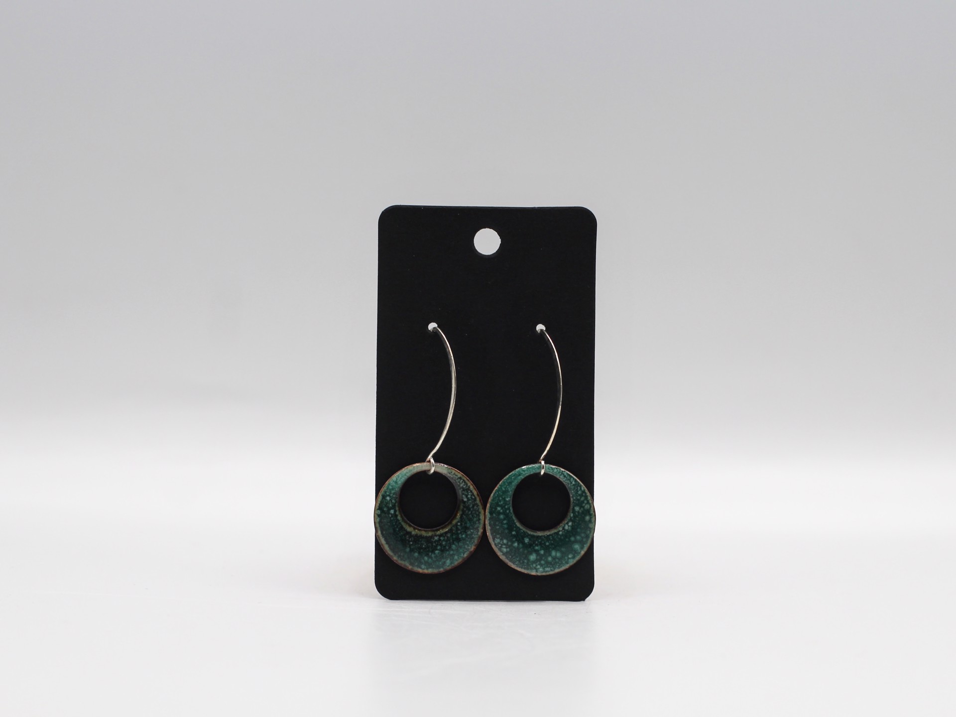Small Hoop Enamel Earrings by Kathi Spence