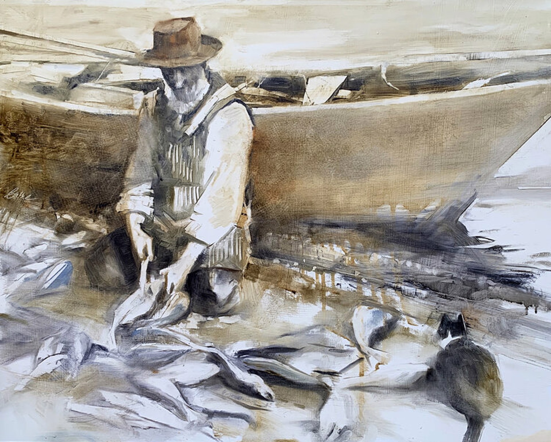 Two Fishermen by Beth Bathe