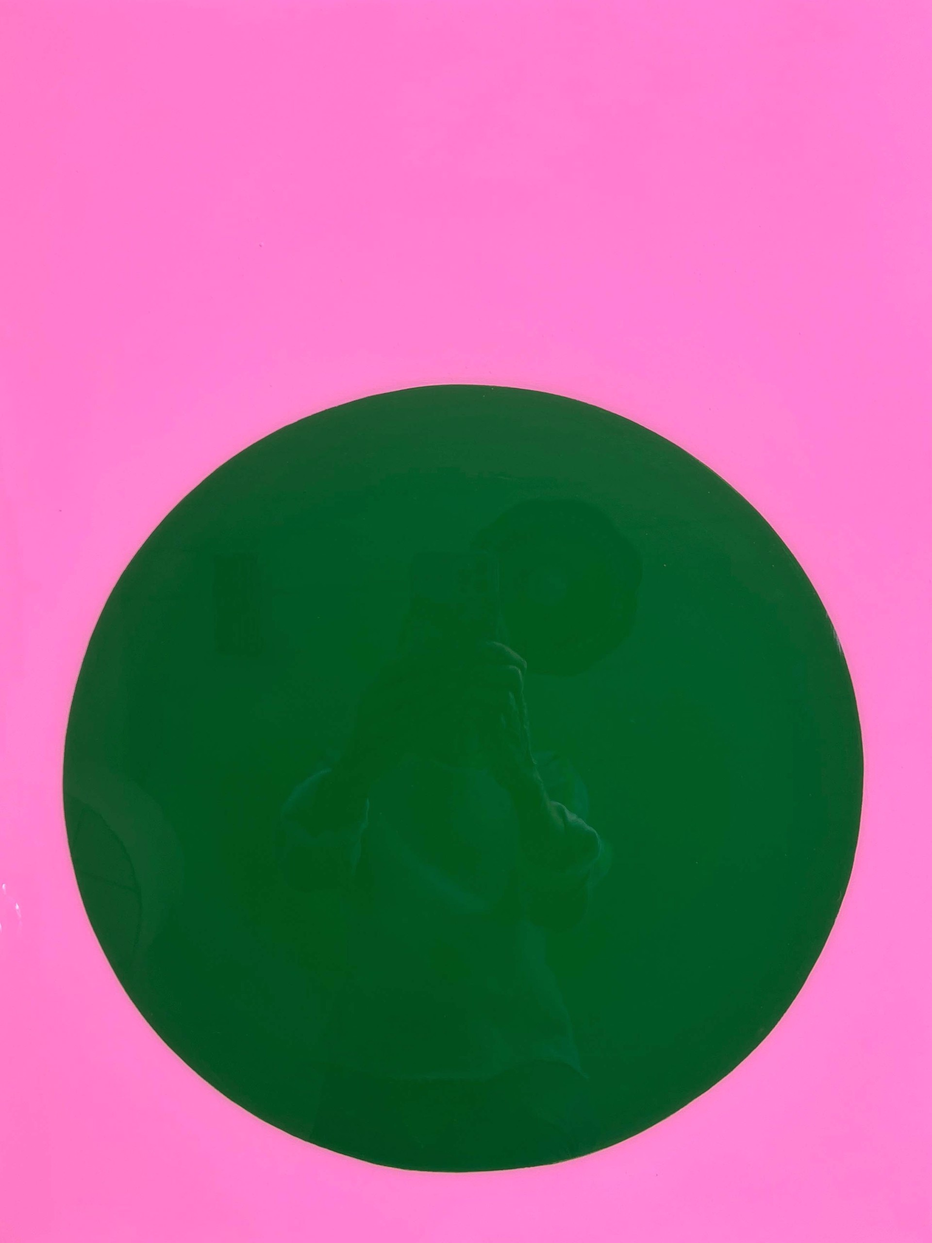 Glossy Dot Pine on Palm Beach Pink by Stephanie Henderson