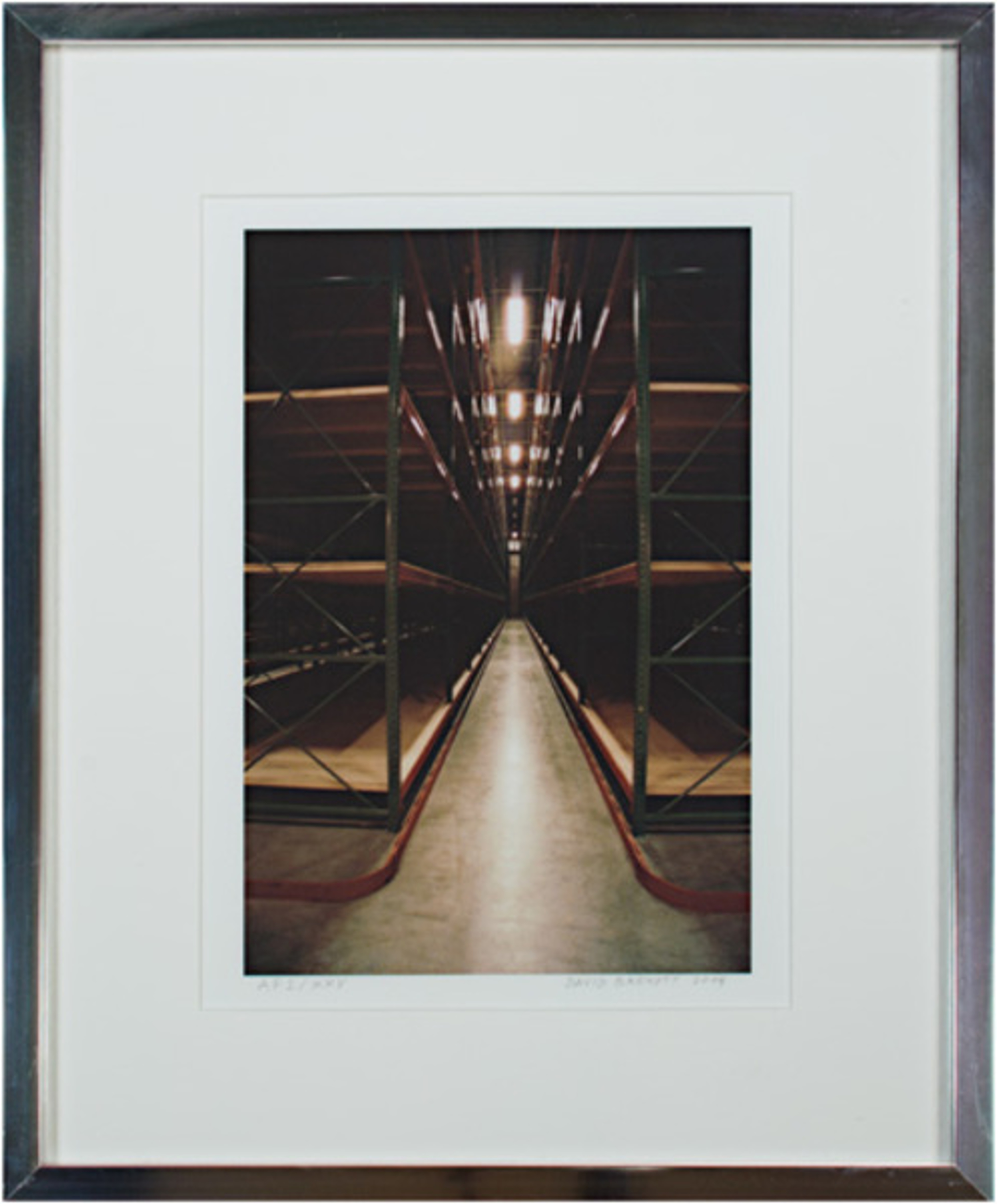 Steinhafel's Warhouse Series Steel Forest Cathedral of Infinite Space, signed on front lower right by David Barnett