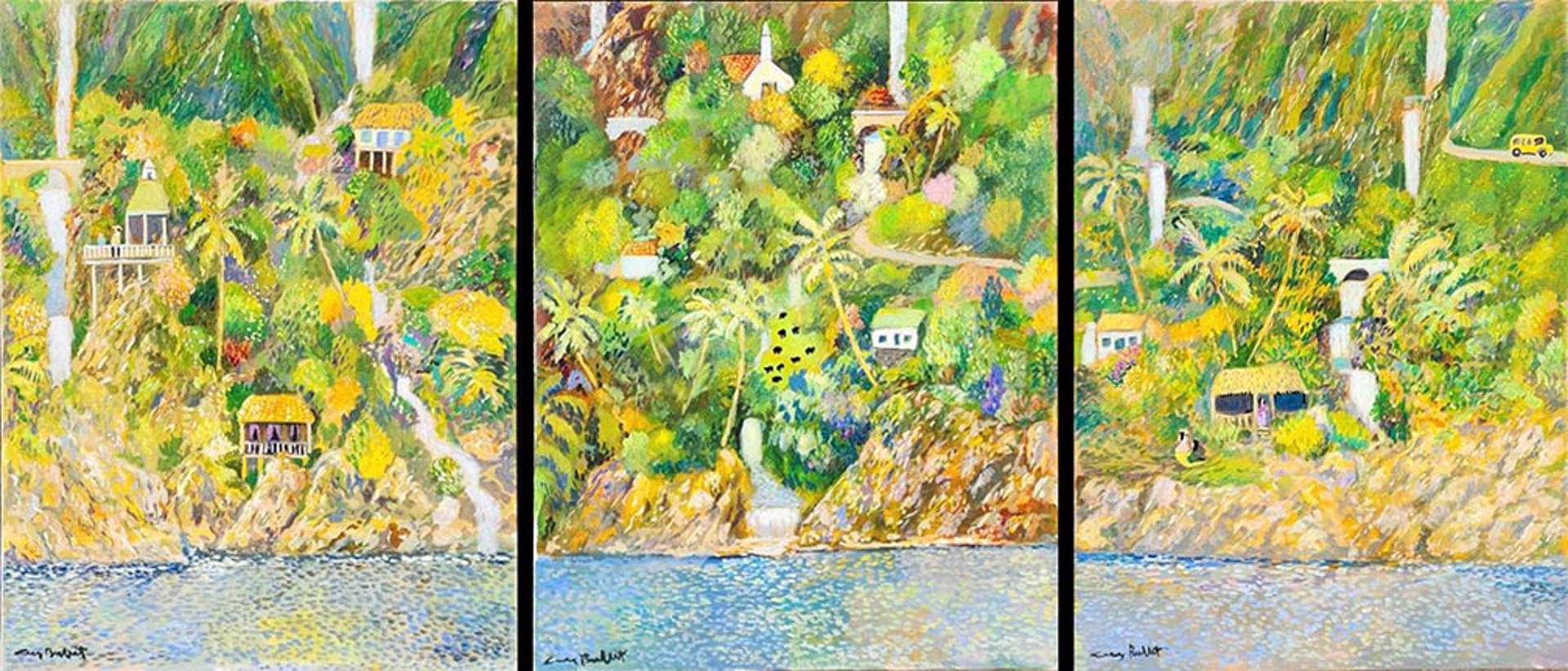 Road To Hana (Triptych) by Guy Buffet