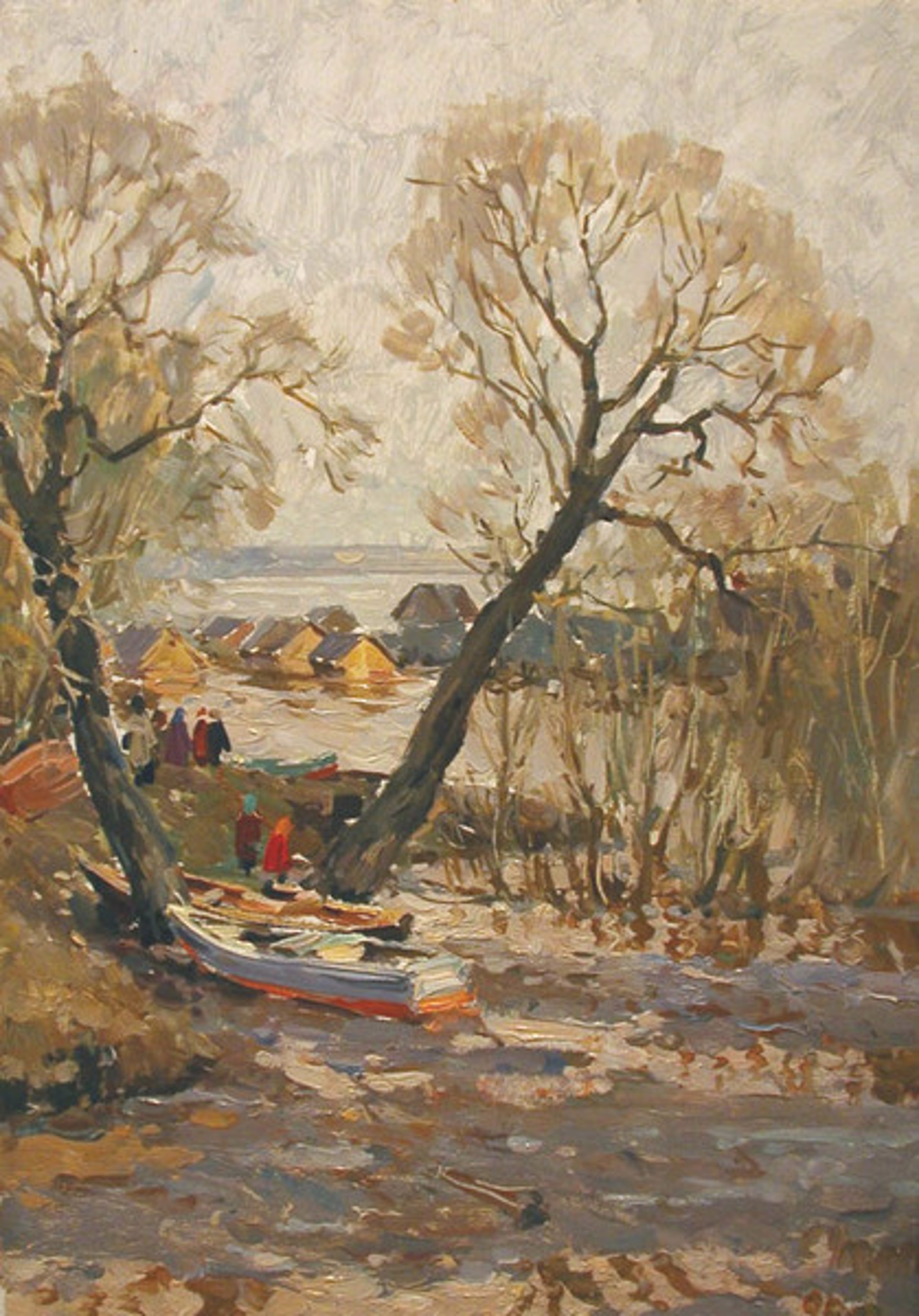 Sketch to 'Flood in Spring' by Nikolai Ovchinnikov