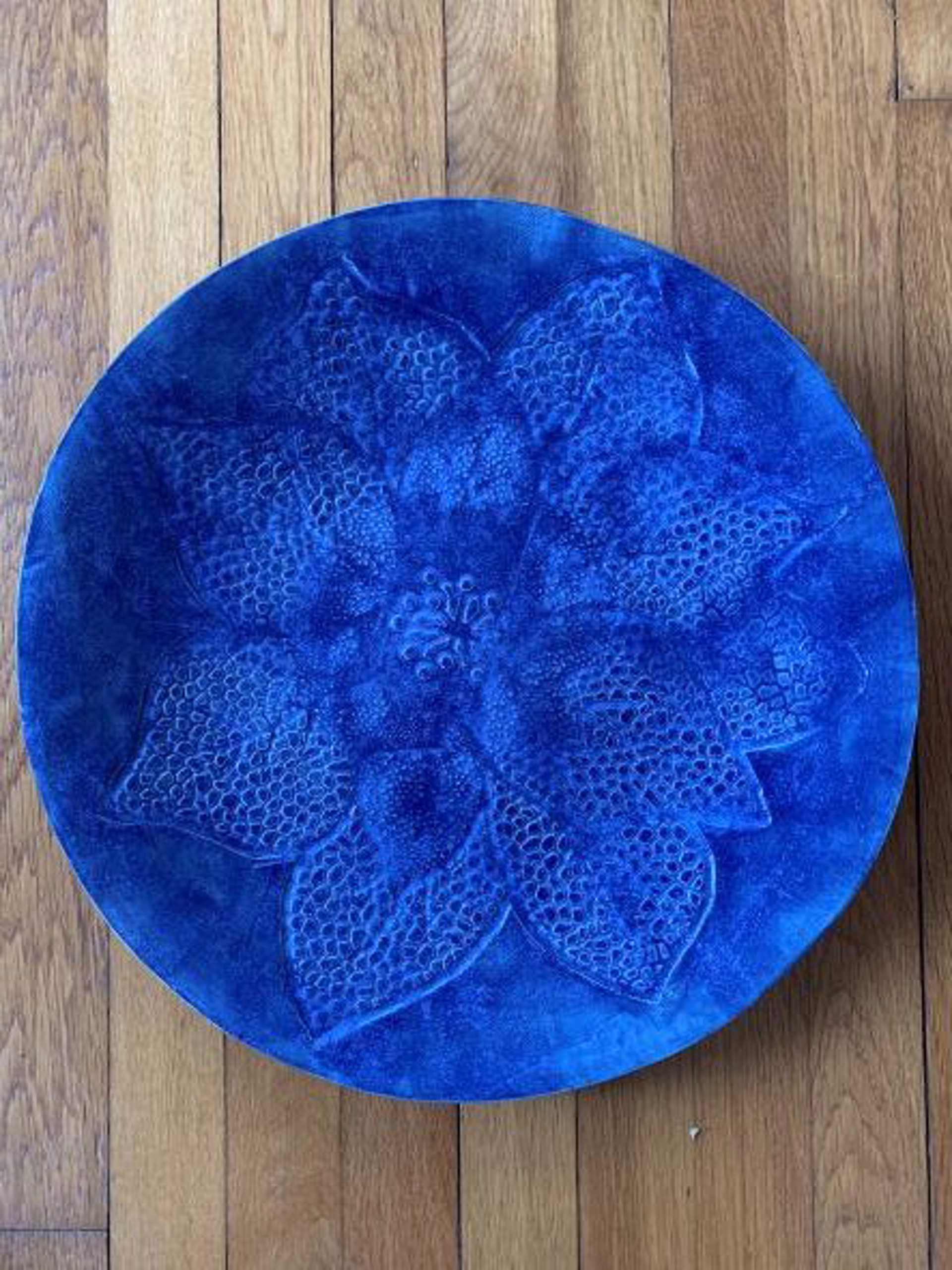Cobalt Blue Platter by Michael Hagan