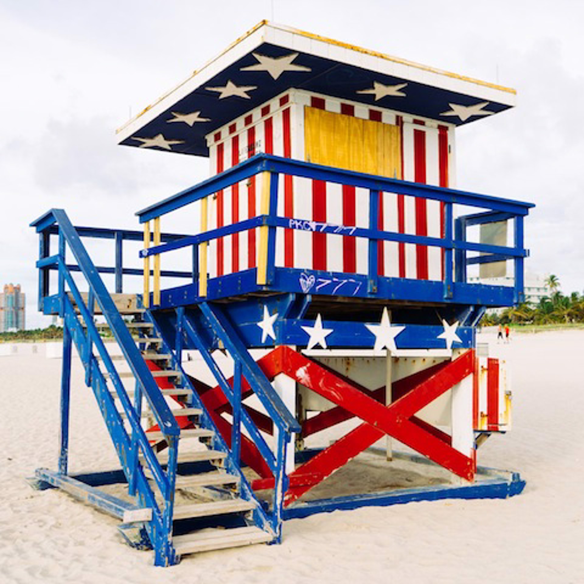 Stars and Stripes Lifeguard Stand by Peter Mendelson