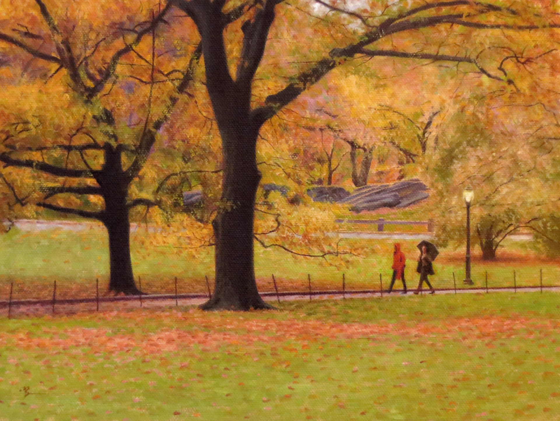 Rainy Afternoon, Central Park by Dan Brown