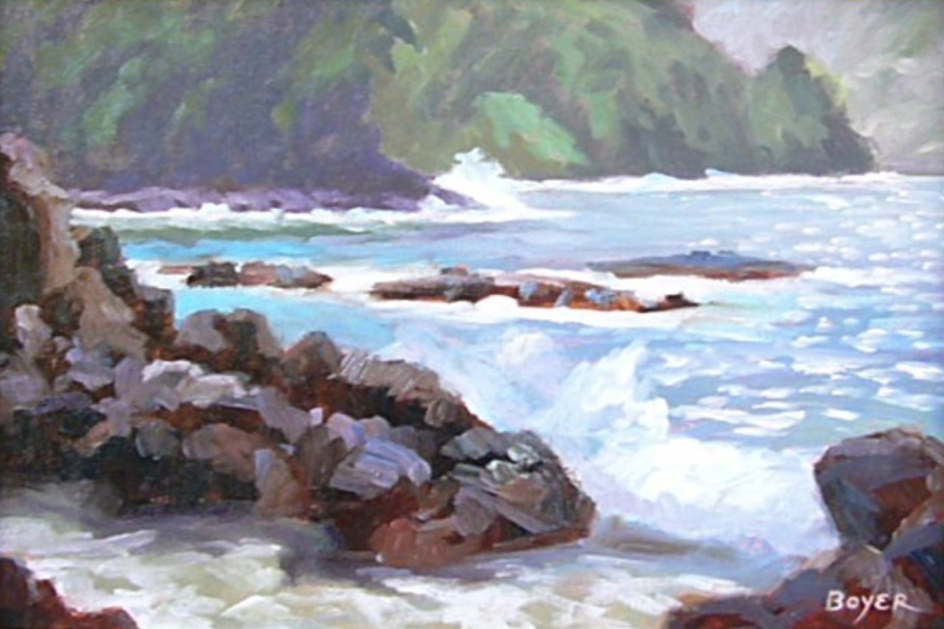 Sparkly Waters of Keʻanae by Lynne Boyer