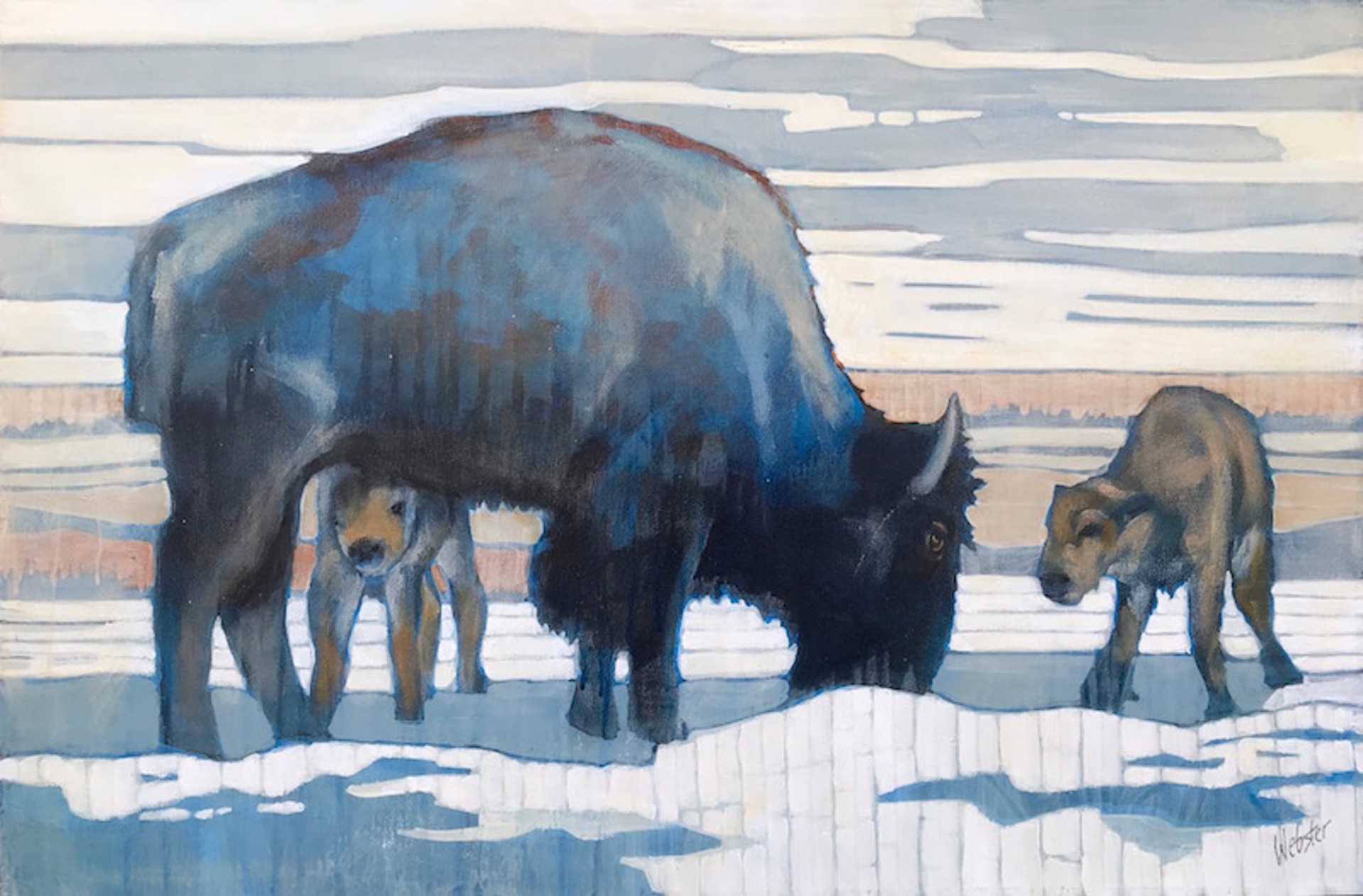 Commission - Return of the Bison by John Webster