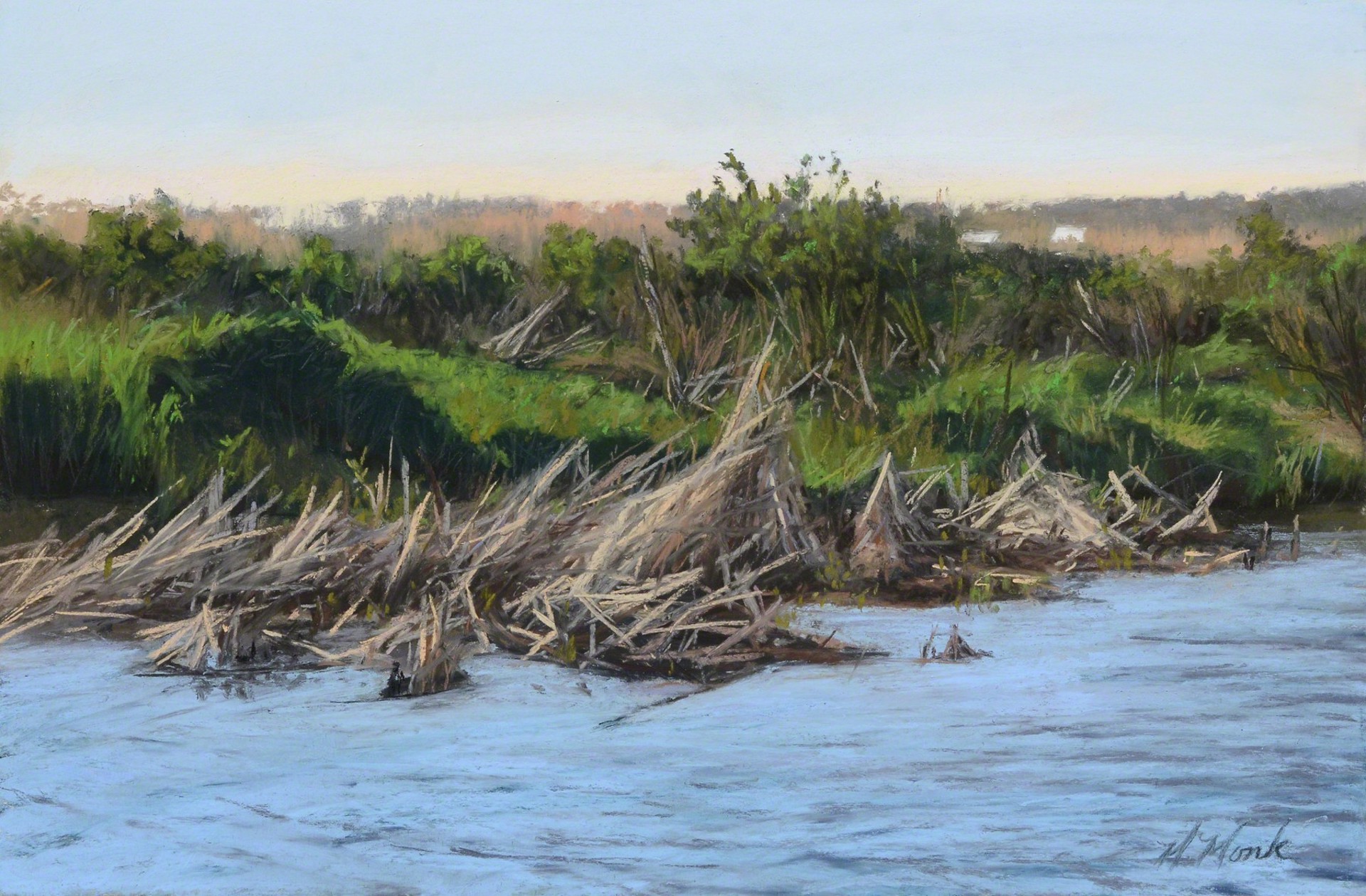 October Marsh Grass by Mary Monk
