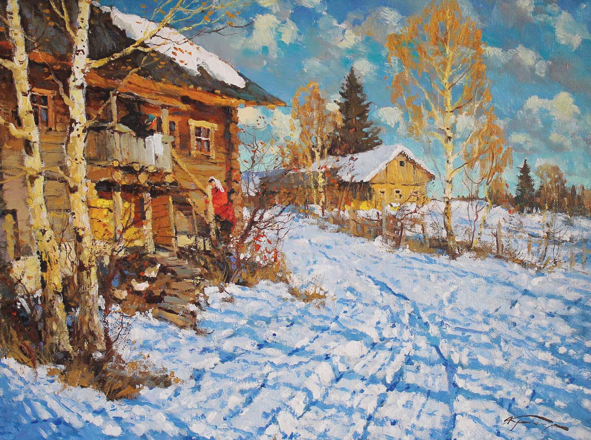 Home in the Village by Alexander Kremer