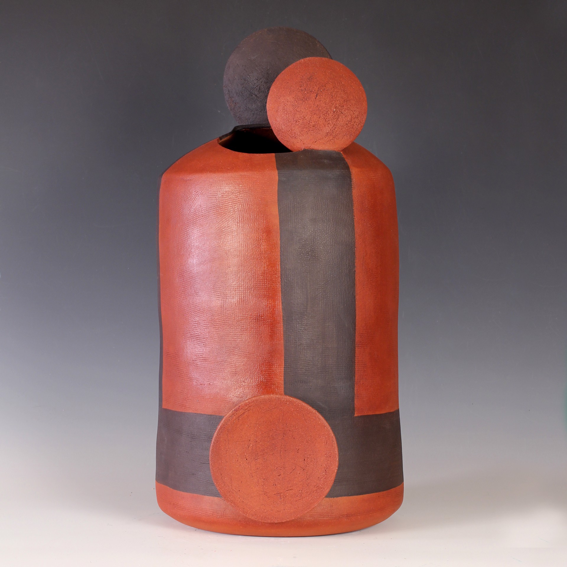 Red Cylinder II by b. brown