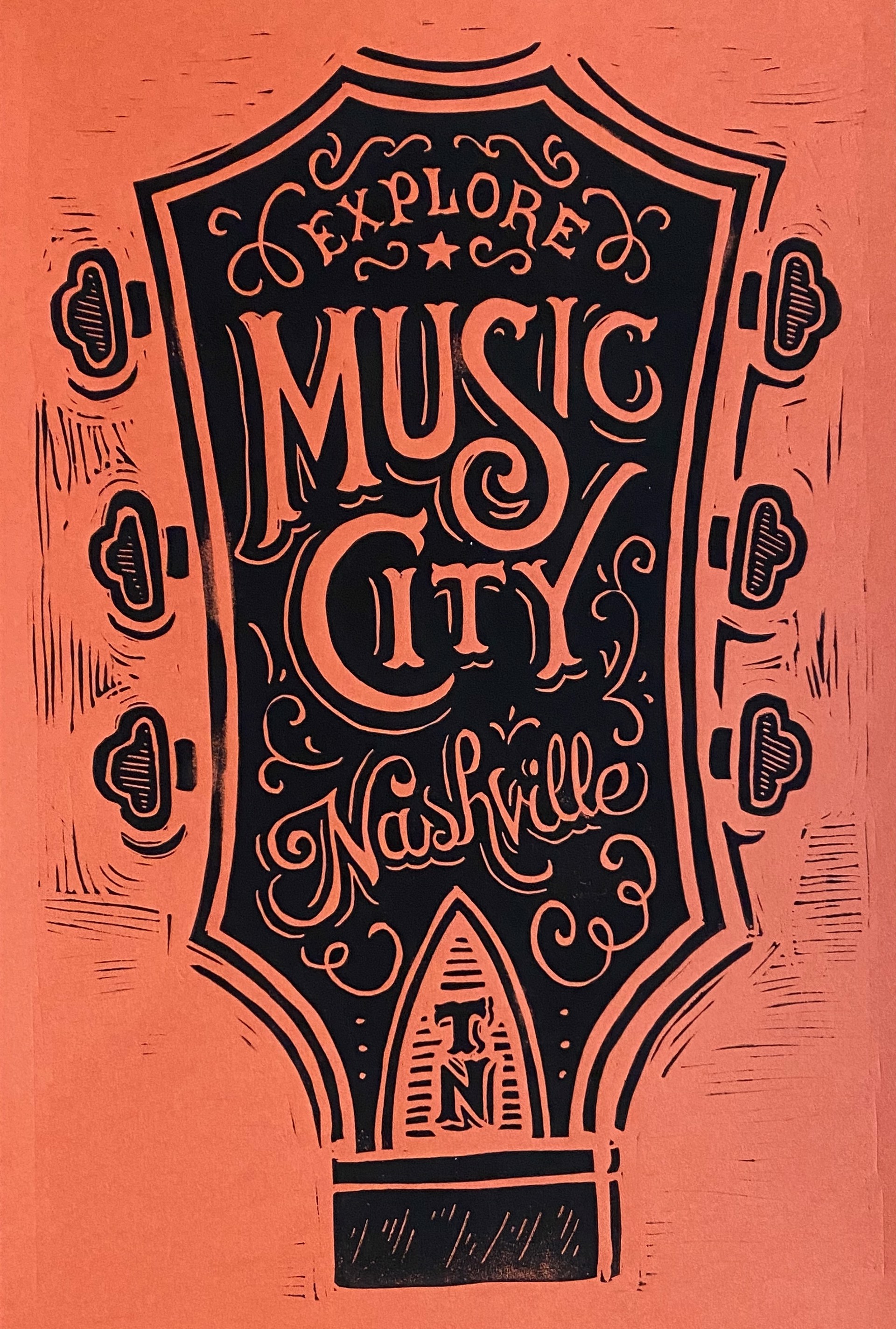 Explore Music City (Red) by Derrick Castle