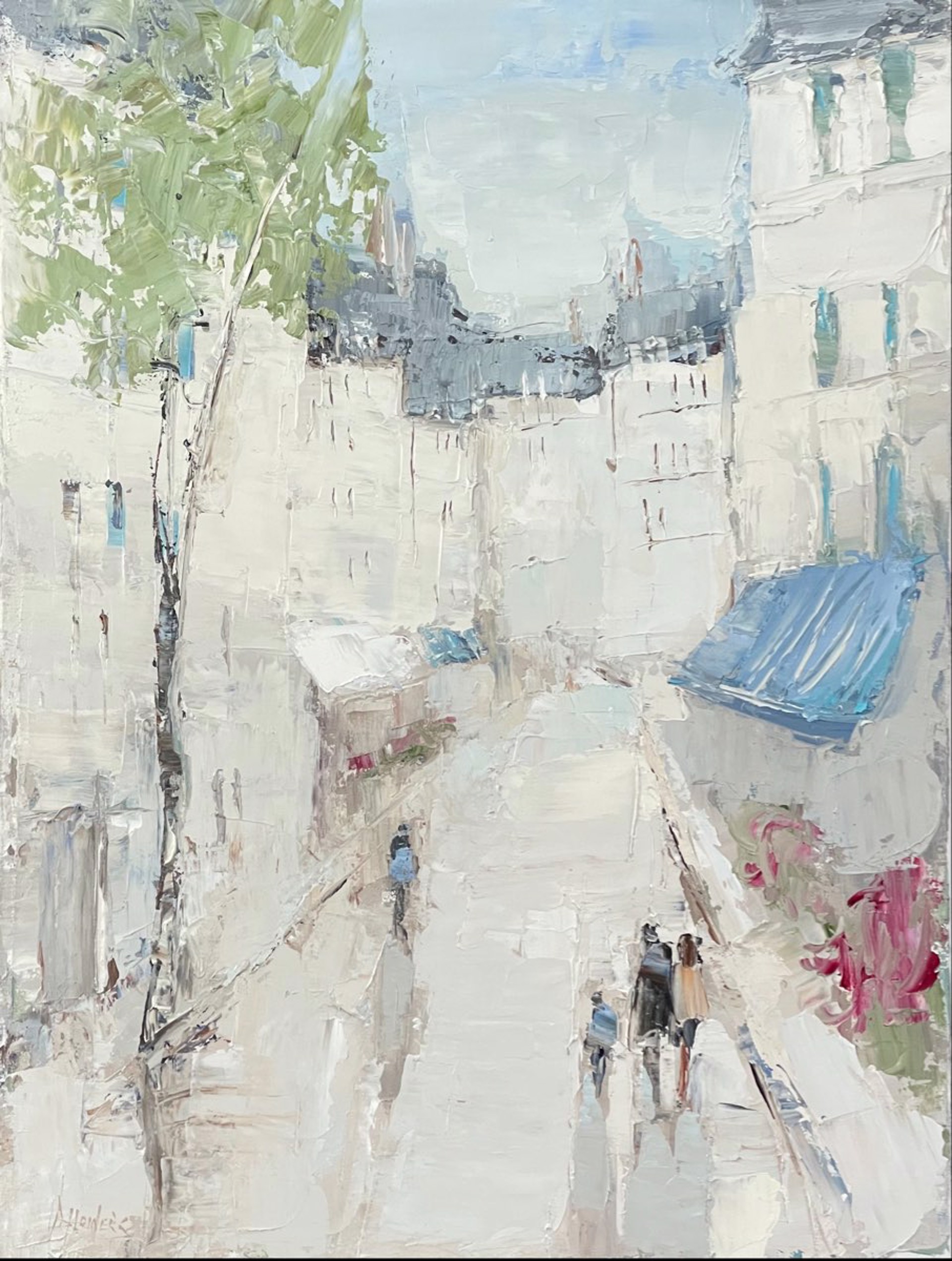 Paris Street {SOLD} by Barbara Flowers