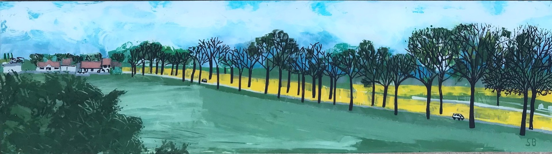 The Road To Paris 2 (Tree-lined Drive) by Stephanie Bucholz
