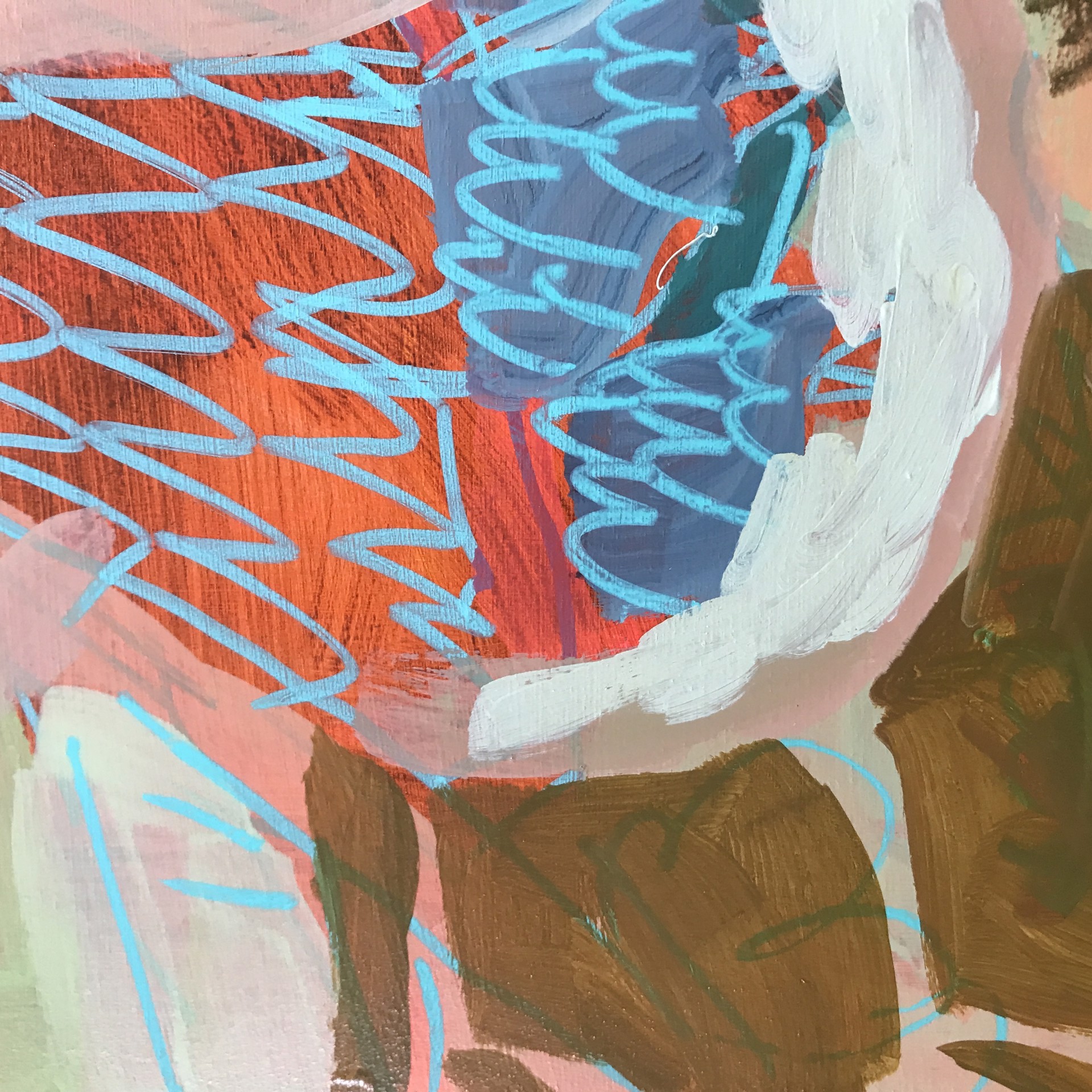 Wild Turkey with Pink Trees by Rachael Van Dyke