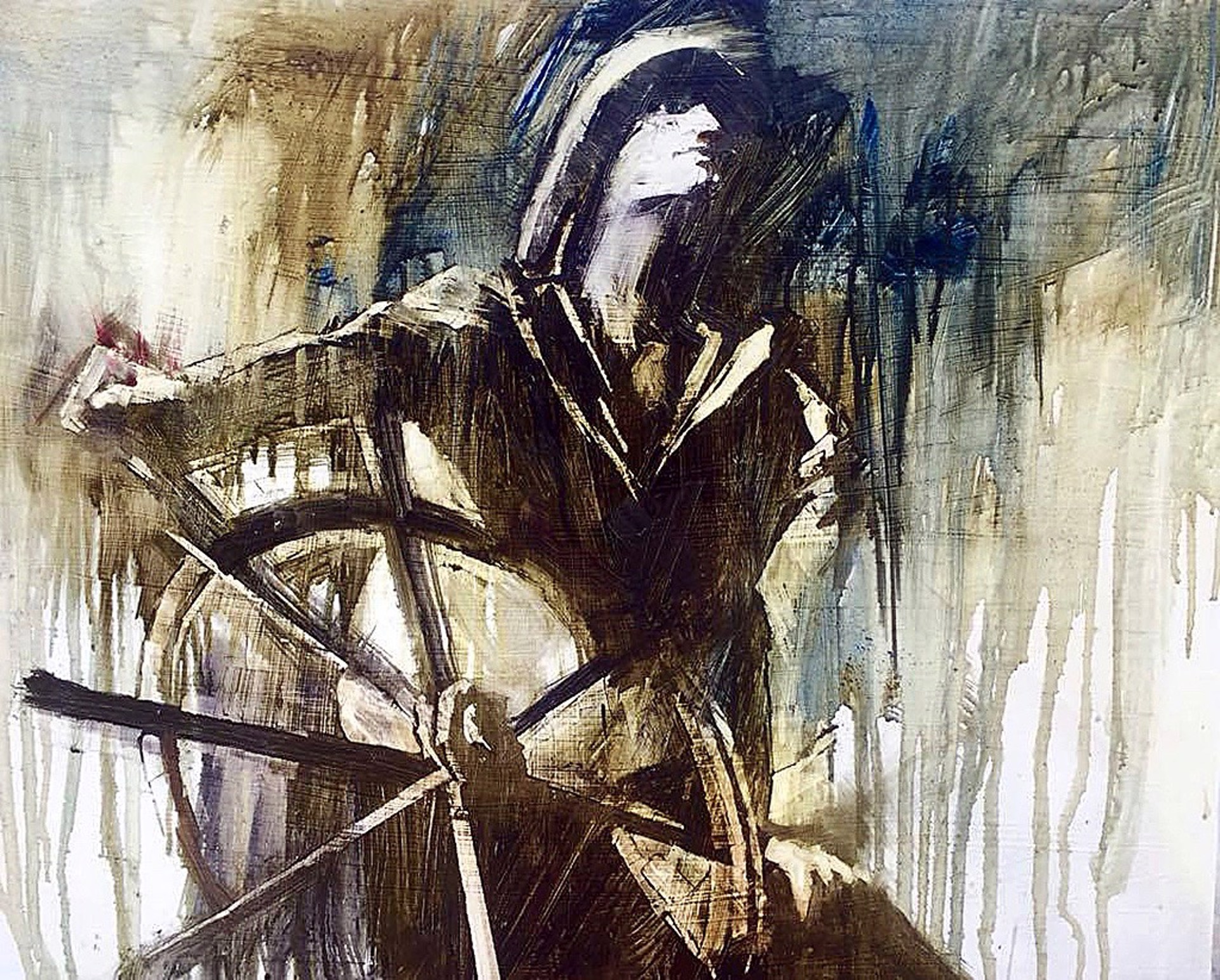 Man at the Wheel by Beth Bathe
