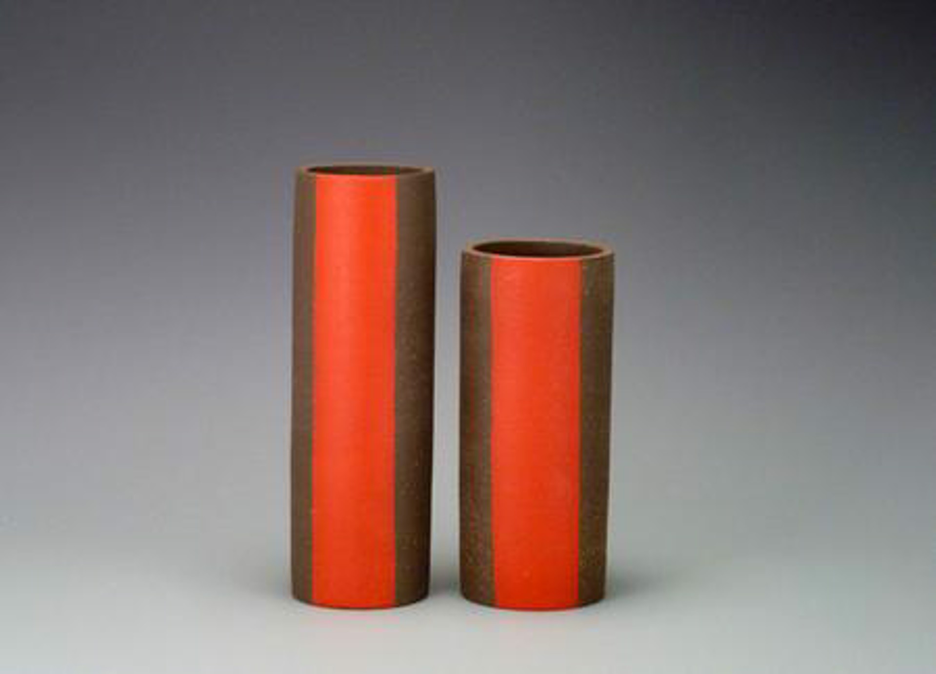 Red Band Vase by Tara Dawley